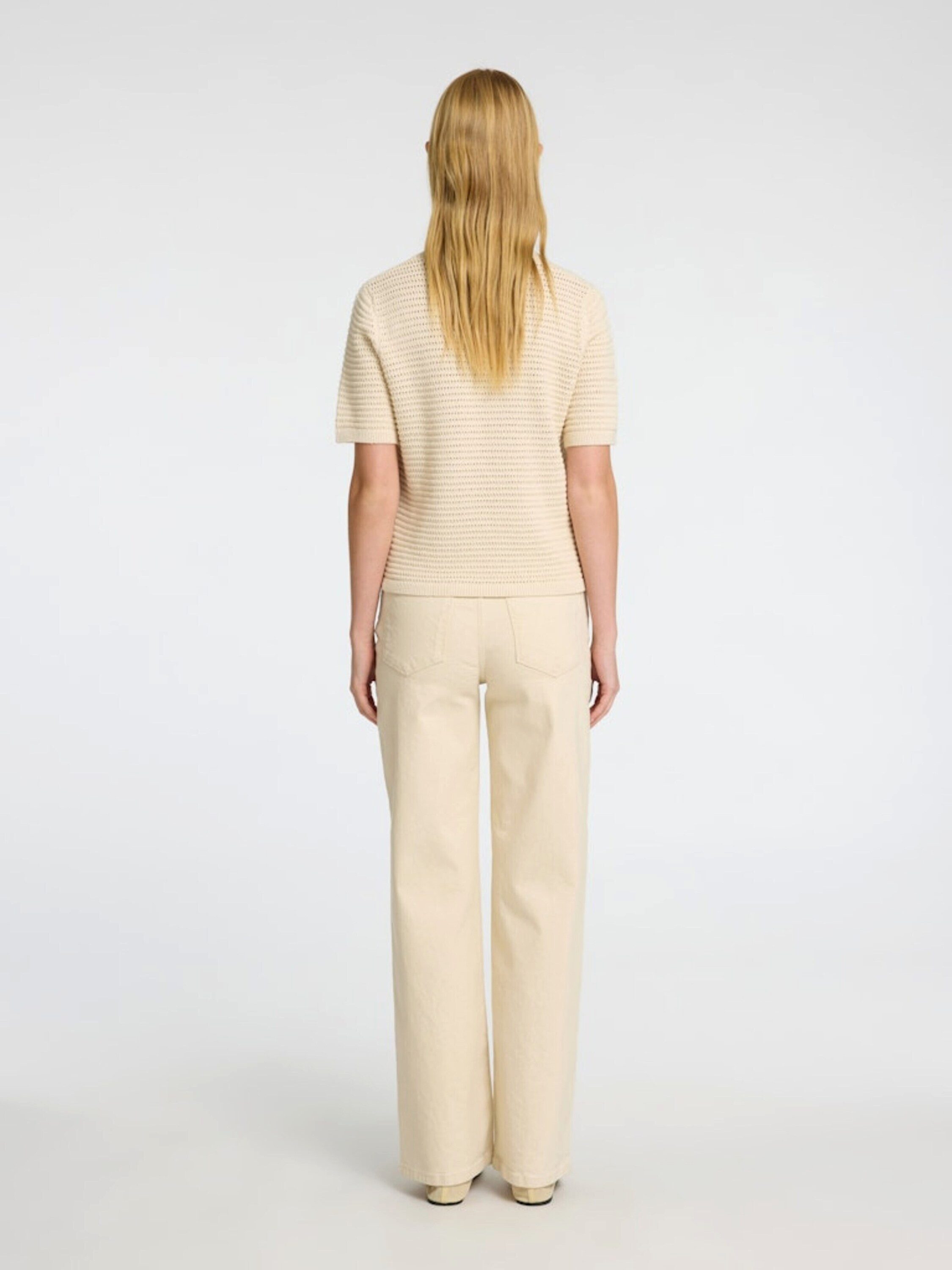 Selected Strickpullover SLFVinna (1-tlg) Lochmuster