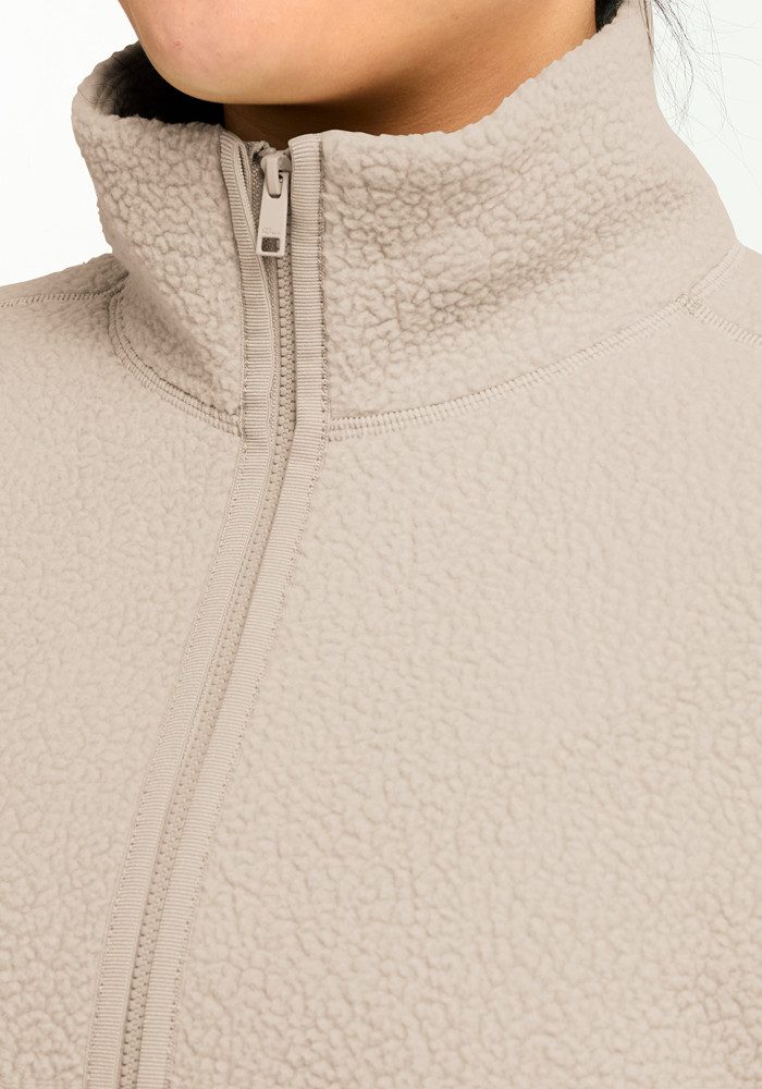 Jack Wolfskin Fleecejacke LITE CURL FZ W mit weichem Material, atmungsaktiv, schnell trocknend, windabweisend