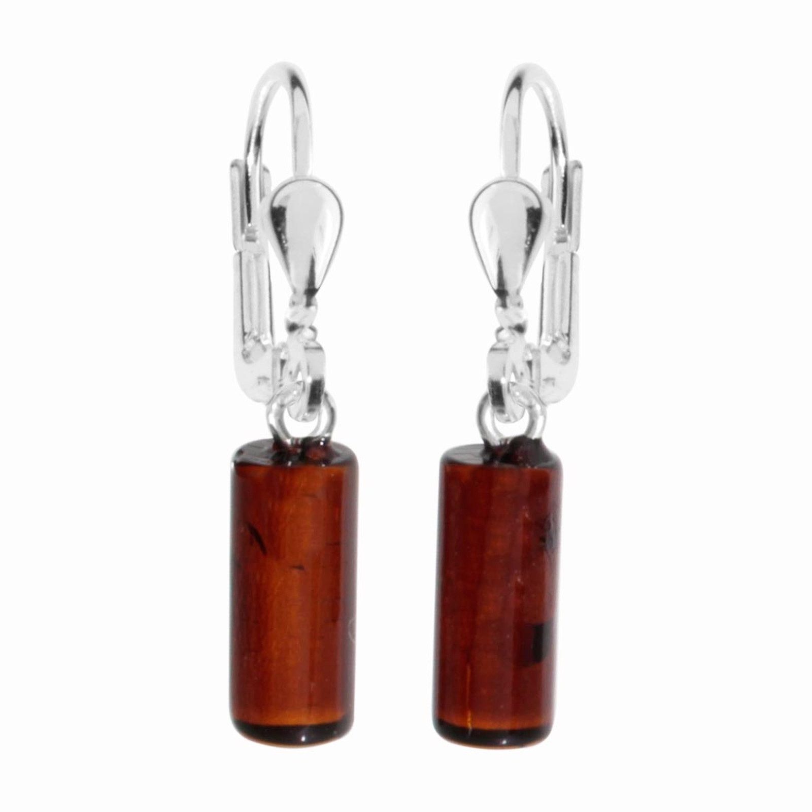 OSTSEE-SCHMUCK Paar Ohrhänger Ostsee-Schmuck Ohrhänger Walze 5 x 12 mm (2-tlg)