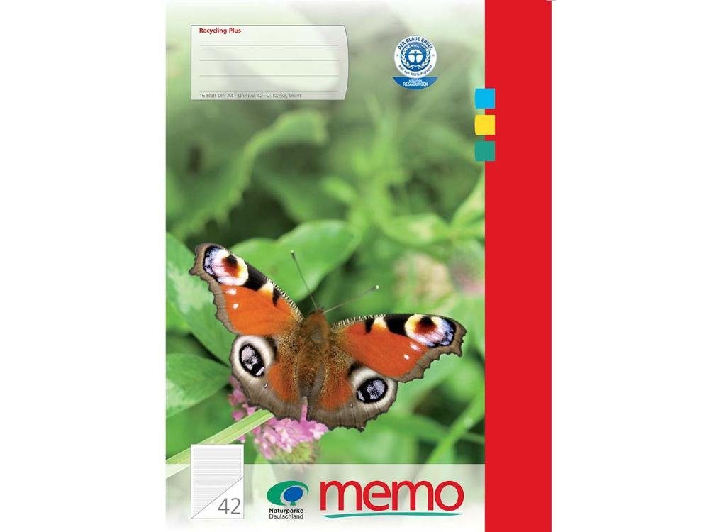memo Schulheft memo Grundschulheft DIN A4, Lineatur 2