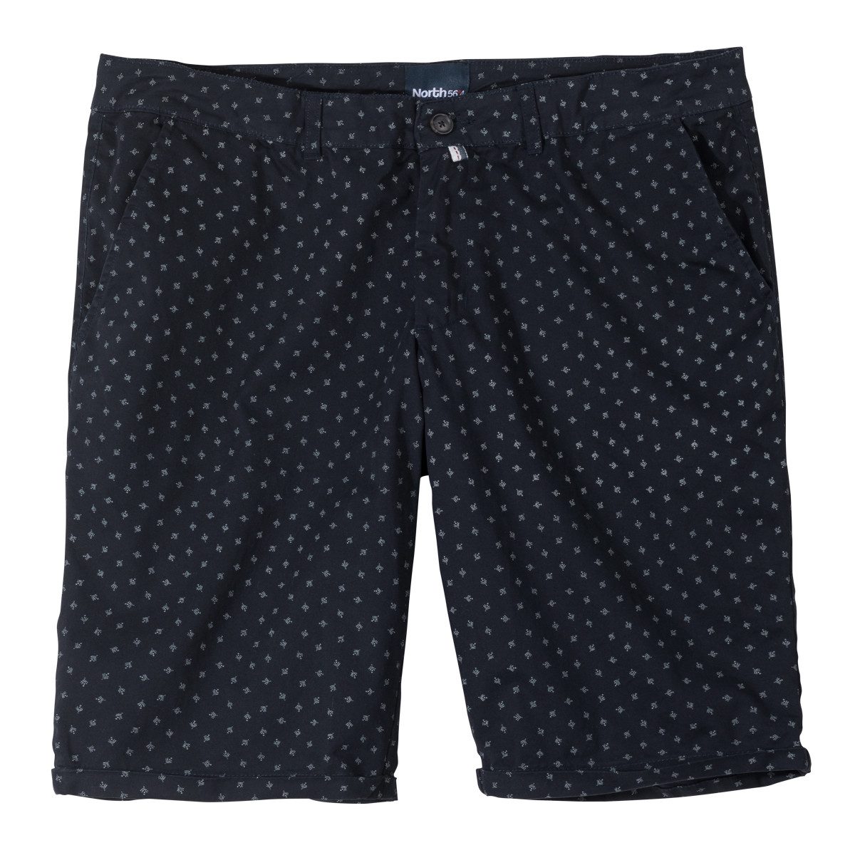 north 56 4 Chinoshorts North 56°4 Allsize XXL Chino-Shorts navy Alloverprint