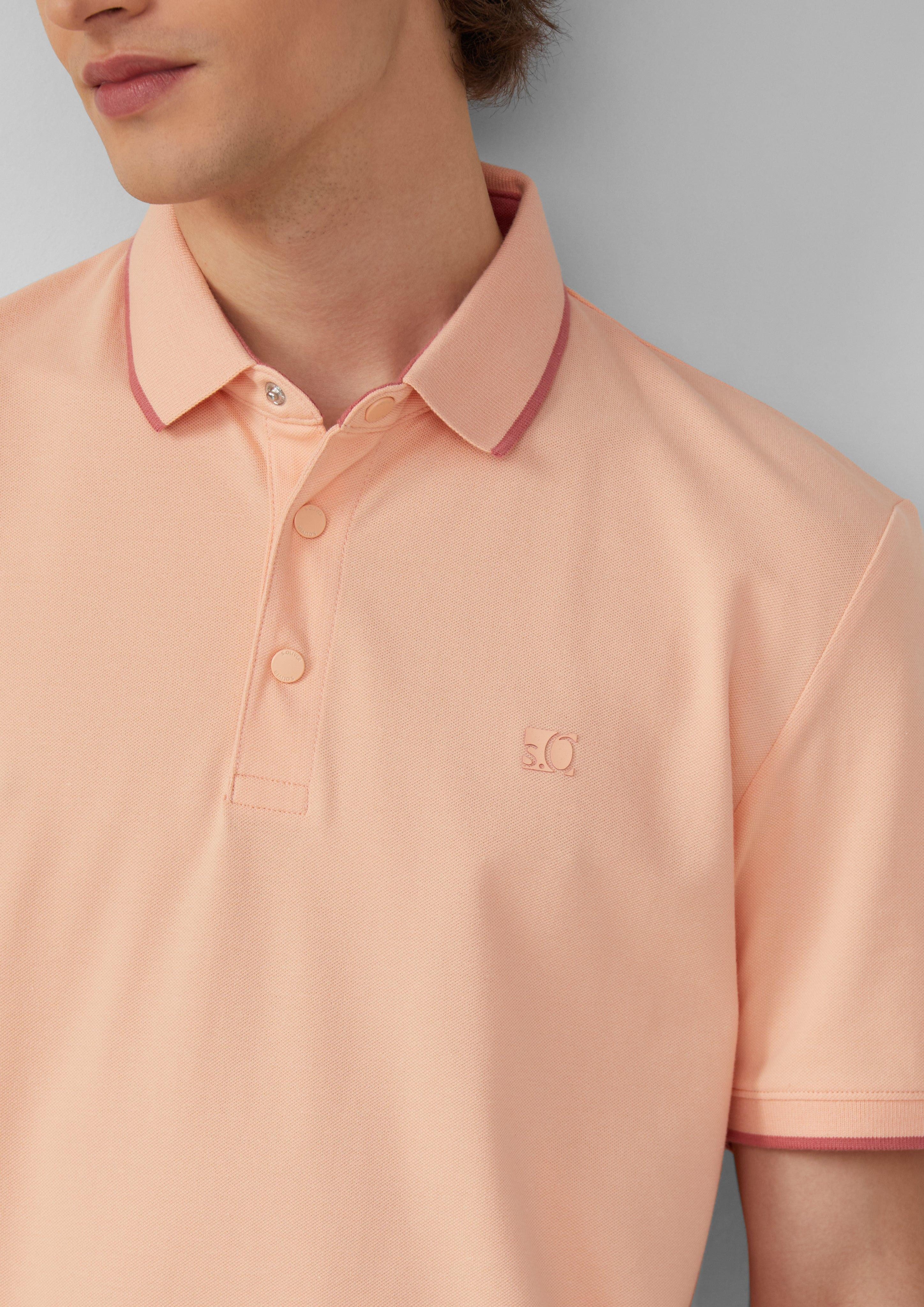 s.Oliver Kurzarmshirt Sportives Piqué-Poloshirt mit Kontrast-Details günstig online kaufen