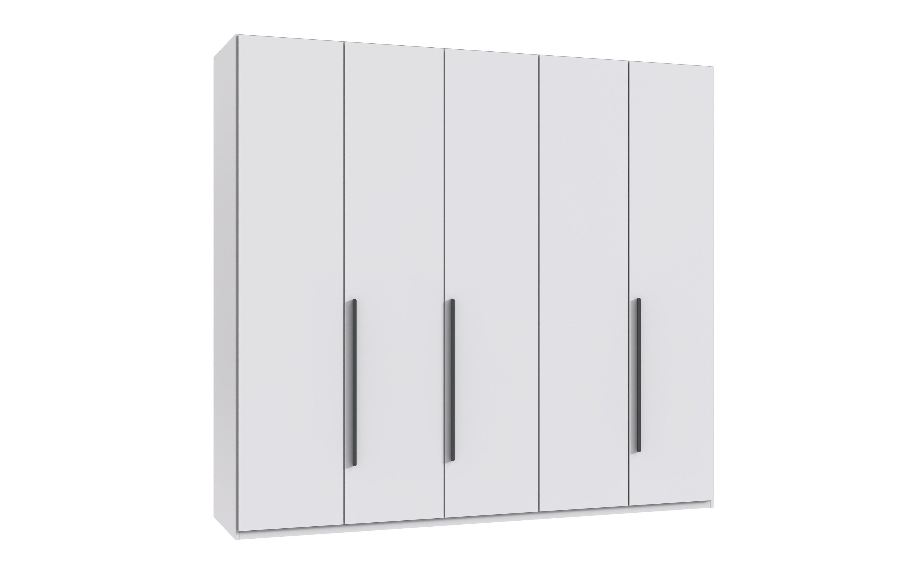 freiraum Drehtürenschrank LONDON inkl. Inneneinteilung, WEISS - 225x208x58cm (BxHxT)