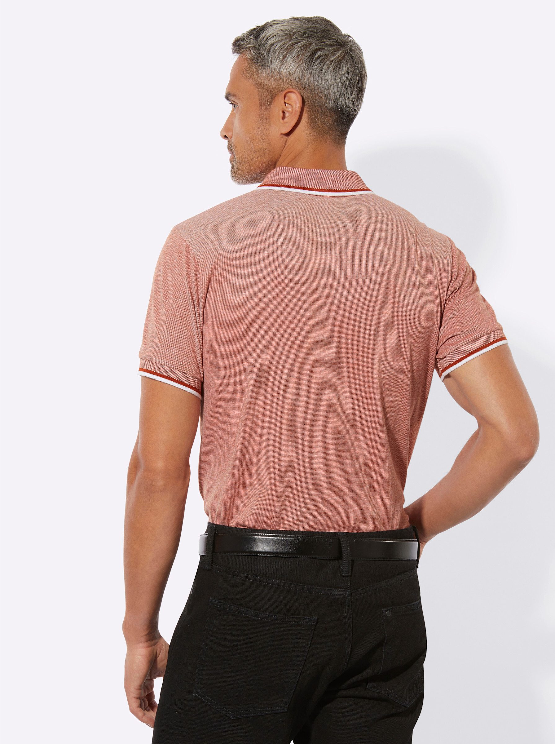 Sieh an! T-Shirt Kurzarm-Poloshirt Kurzarm