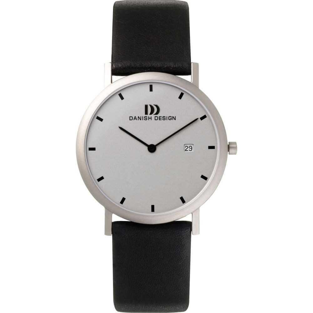 Danish Design Titanuhr DANISH DESIGN Herren Armbanduhr ELBE IQ19Q272 grau D. 34 mm Lederband