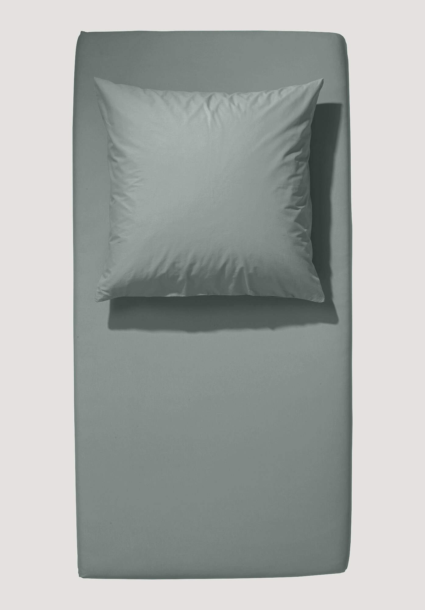 Hessnatur Spannbettlaken aus reiner Bio-Baumwolle, Web, Gummizug: Satin Spannbettlaken, (1 Stück)