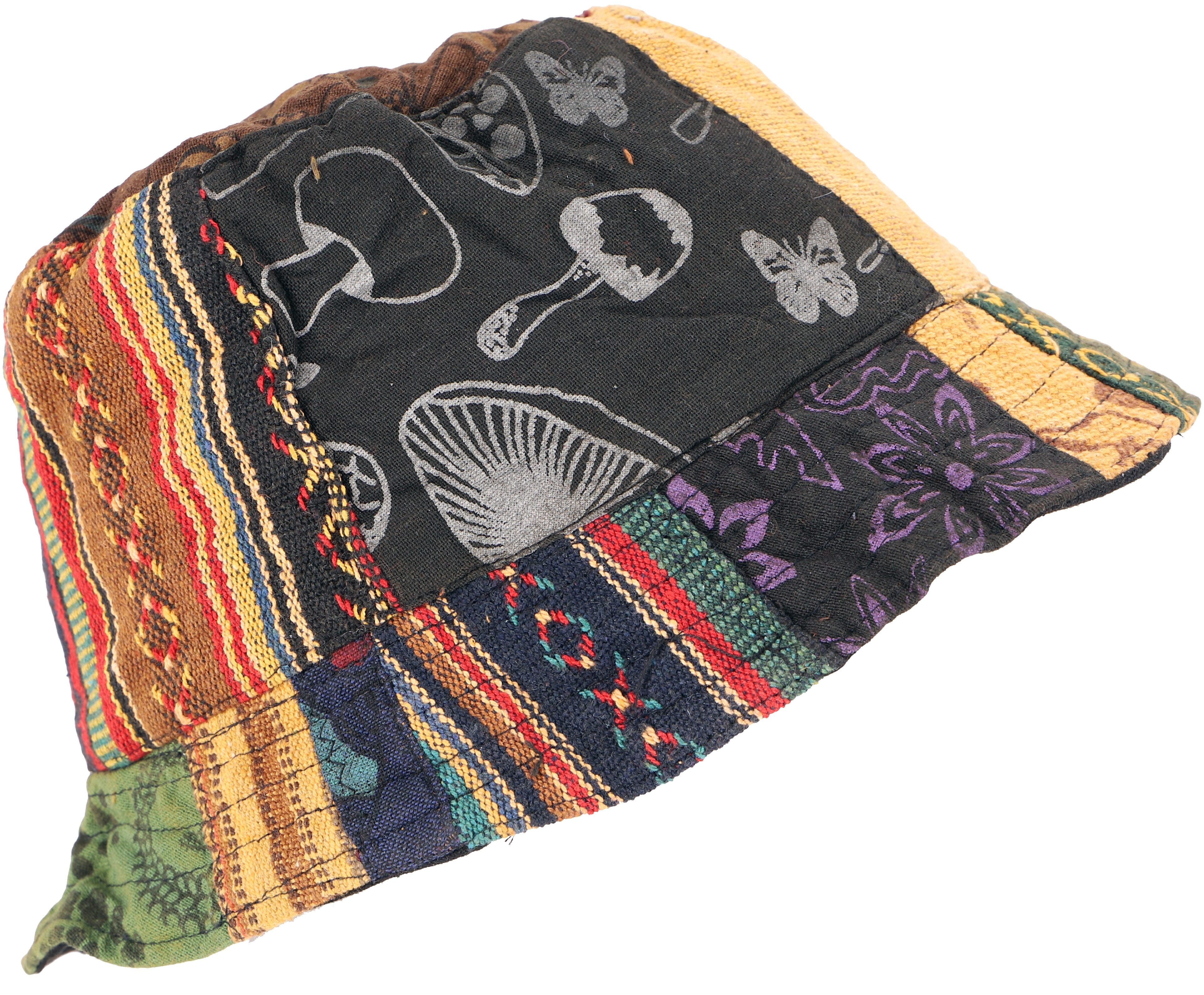 Guru-Shop Strickmütze Sommerhut,Patchwork Schlapphut, Fischerhut,.. günstig online kaufen