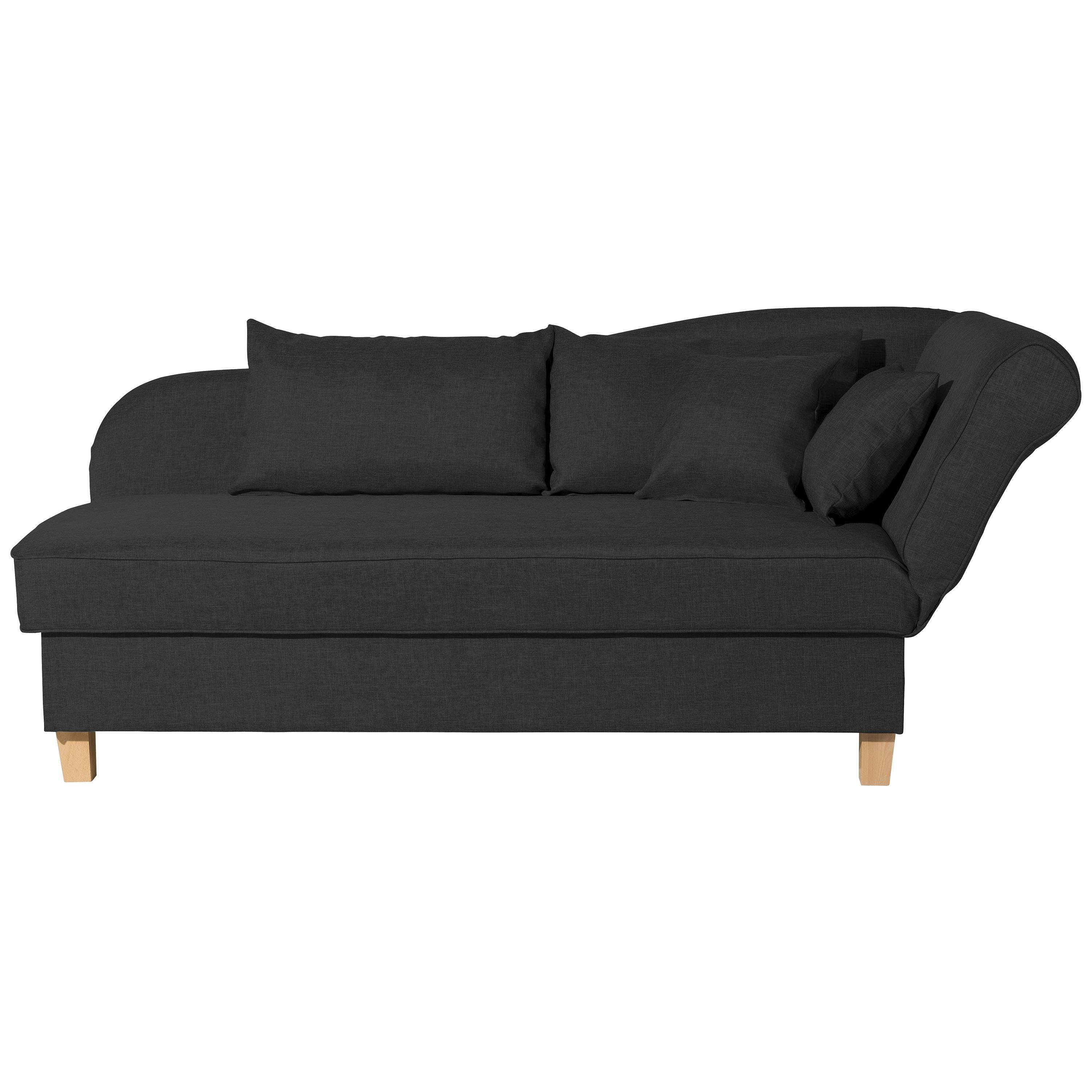 Max Winzer® Recamiere Selma, klappbares Armteil rechts, Federkern, Bettkasten, Bettfunktion
