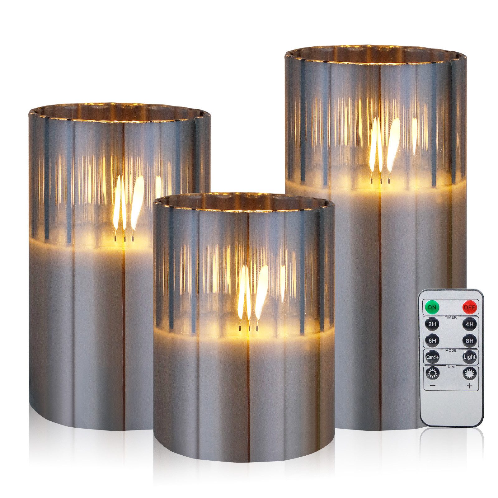CCLIFE LED-Kerze LED Kerzen 3er Set günstig online kaufen