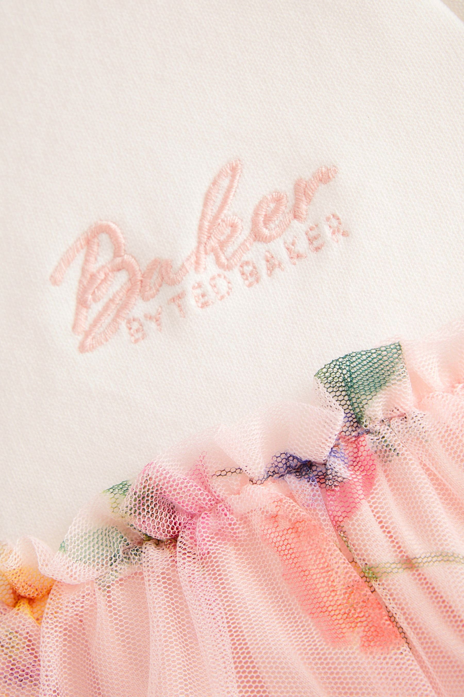 Baker (1-tlg) Baker by by Ted Ted Tüllkleid Meshkleid Baker Gestuftes Baker