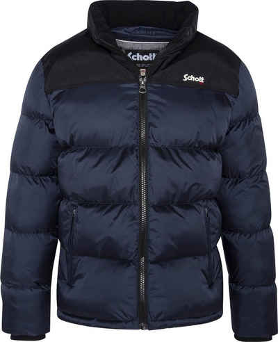 Schott NYC Steppjacke mit dezenter Logostickerei