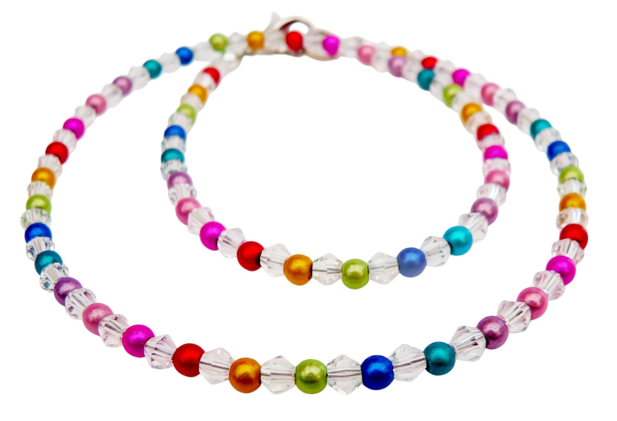 Collier 149o Collier zarte Halskette Miracle Perle 3D Effekt glänzend 4 mm