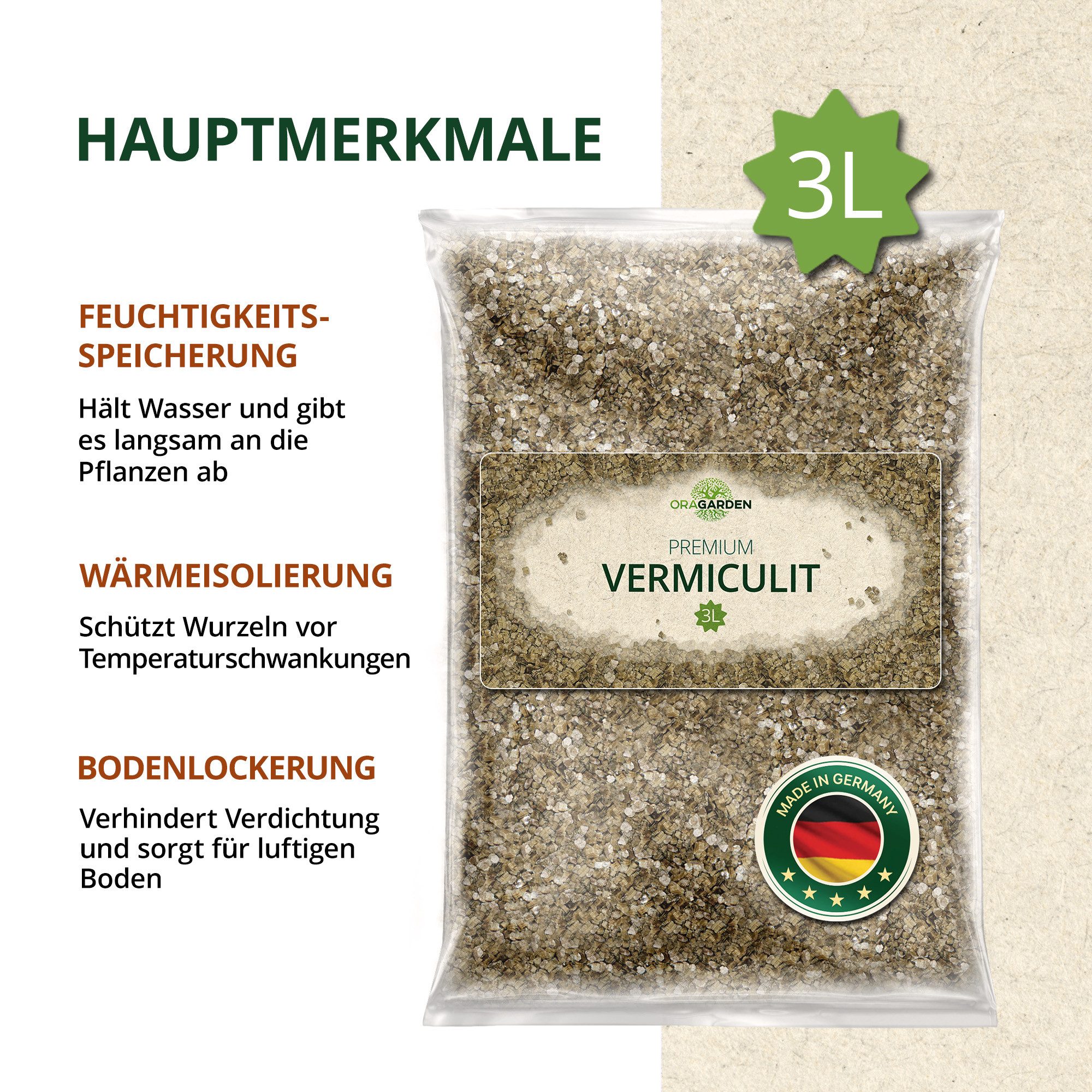 OraGarden Gartenbau-Substrat Vermiculite