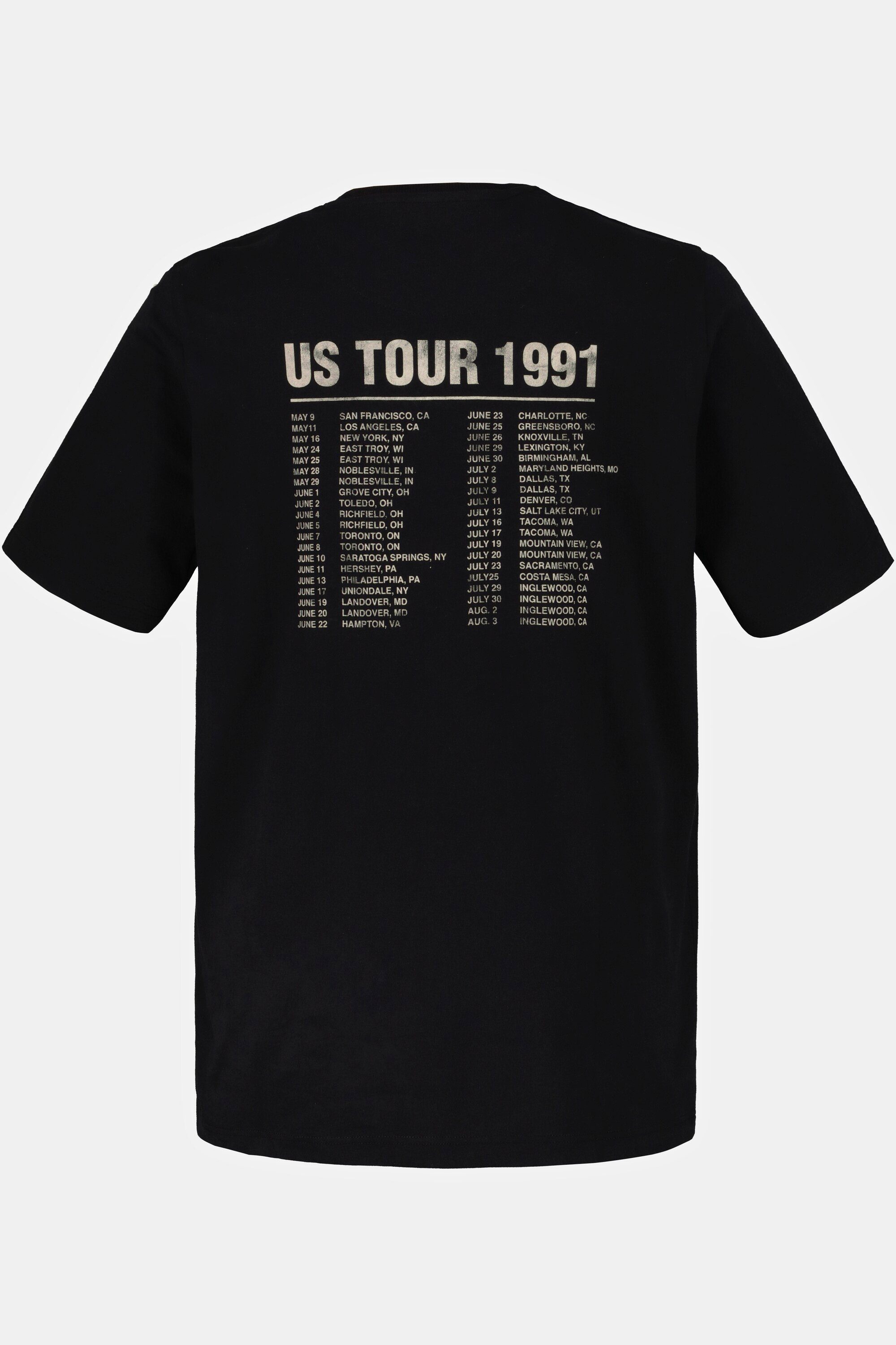 JP1880 T-Shirt Guns Halbarm Bandshirt T-Shirt schwarz ´n Roses