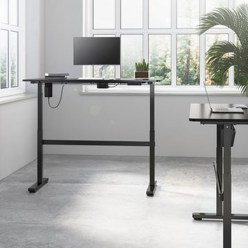 Ergo Office Schreibtisch ER-434, Elektrisch Höhenverstellbare Sitz-Steh-Schreibtisch 140x60cm
