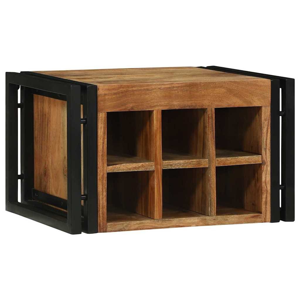 vidaXL Barschrank Weinregal 2 stk. 46 x 35 x 27,5 cm Massivholz (2-St)