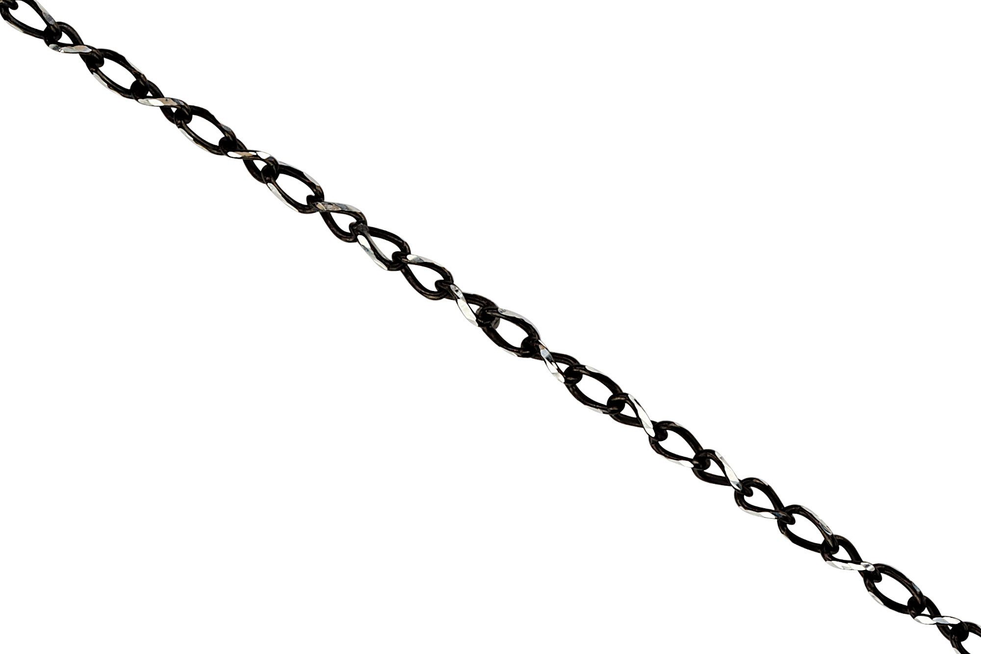 SILBERMOOS Gliederkette Feine Ankerkette im Bicolor-Effekt, 925 Sterling Silber