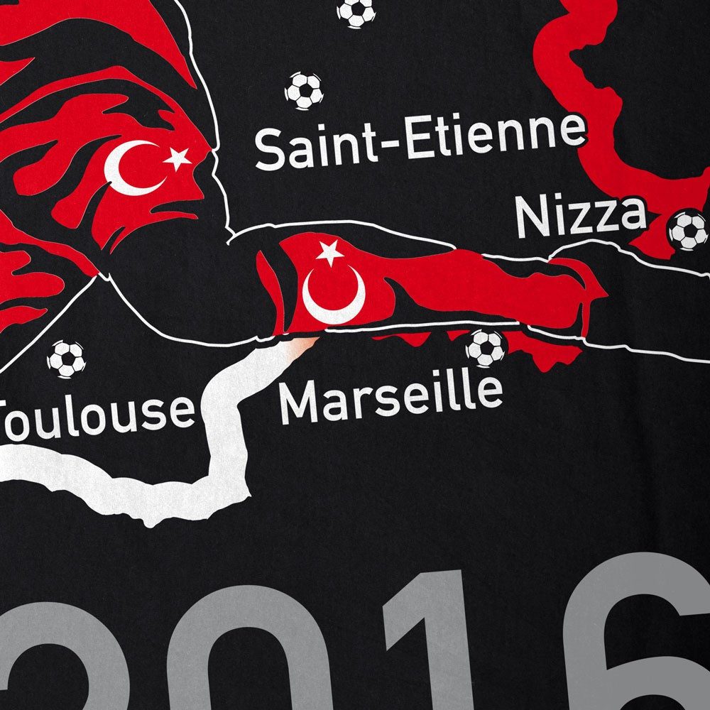 style3 T-Shirt WM 2026 Türkei Fan trikot fahne weltmeister europa EM