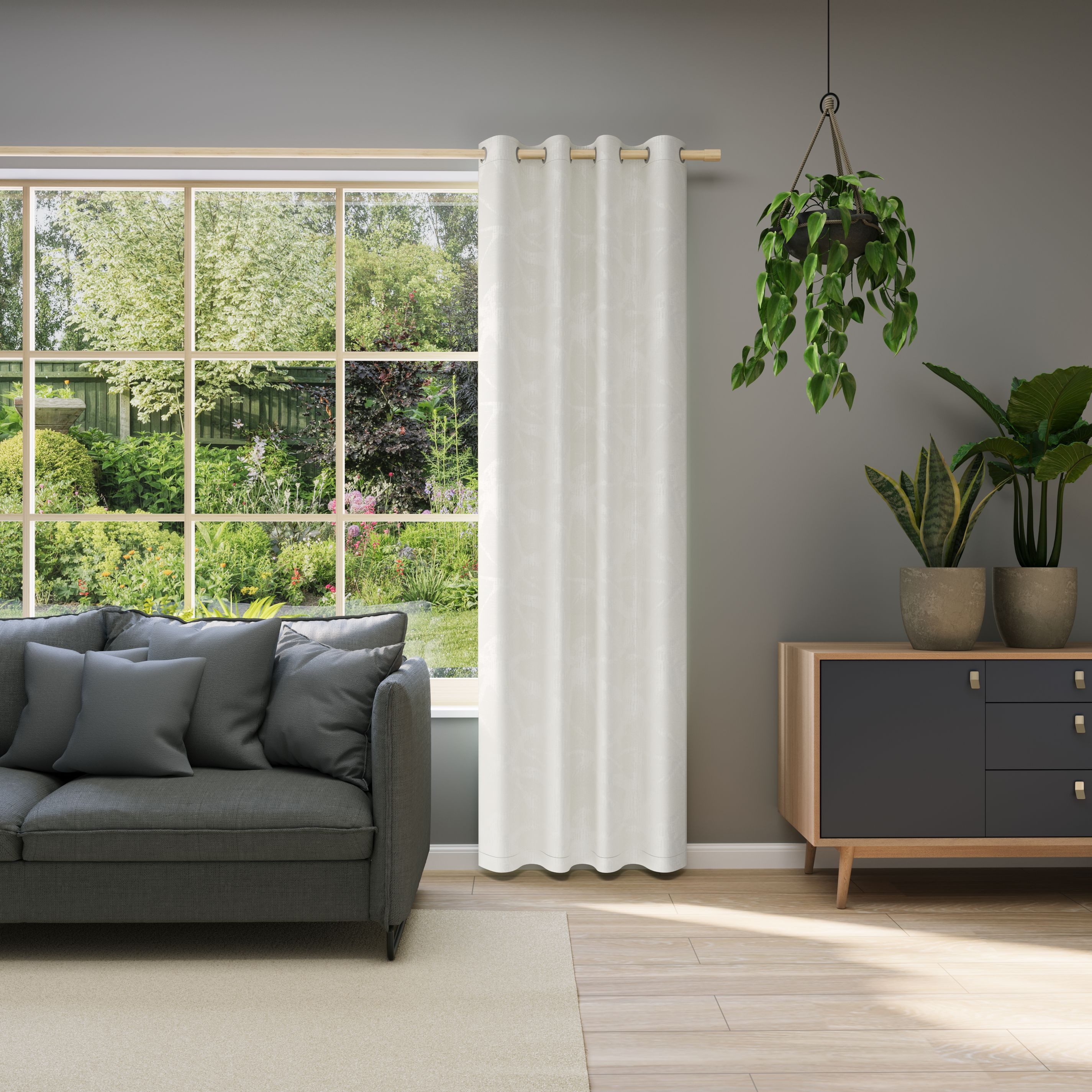 Neutex for you! Vorhang BELUGA (1 St), Ösen, blickdicht, Jacquard, Jacquard mit Allover-Design