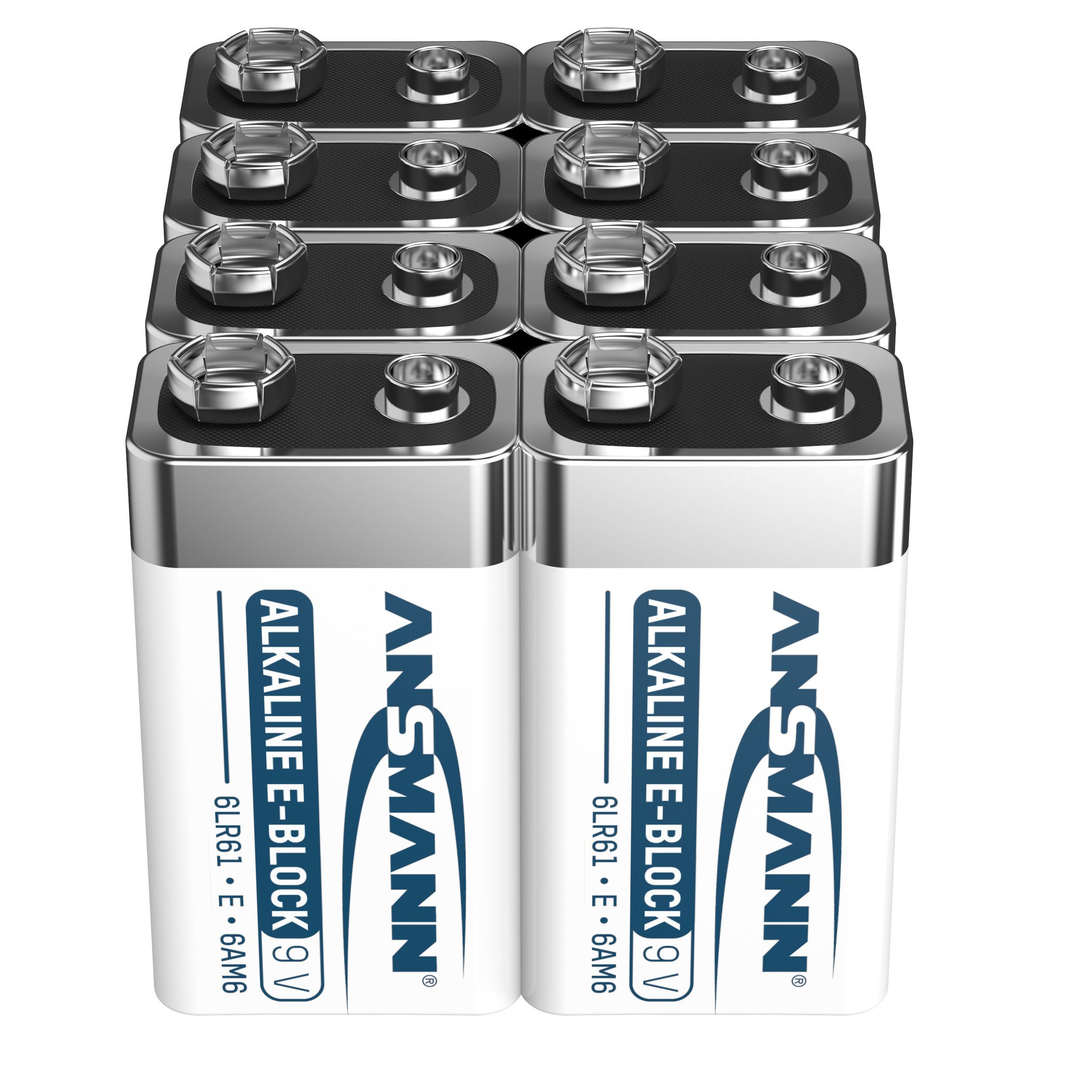 ANSMANN® »Alkaline longlife 9V Block Batterien (8 Stück) - ideal für  Rauchmelder« Batterie online kaufen | OTTO