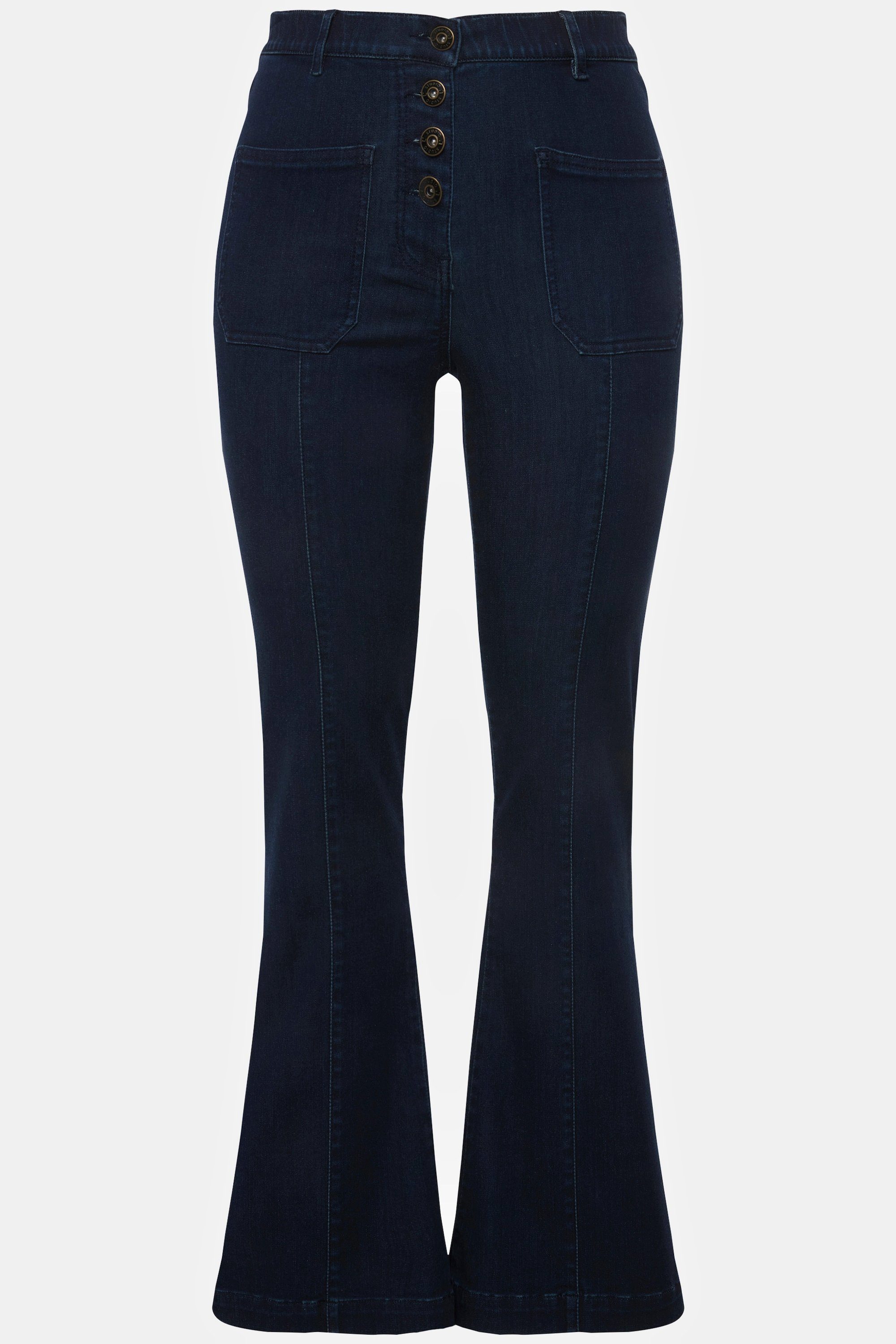 Regular-fit-Jeans Untold Schlag-Jeans Buttonfly 4-Pocket Studio Ziernähte
