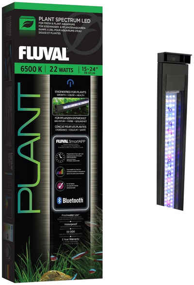 FLUVAL LED Aquariumleuchte Fluval Plant 3.0 LED 15-24", Bluetooth, Ein-/Ausschalter, Farbsteuerung, LED fest integriert, 38-61 cm