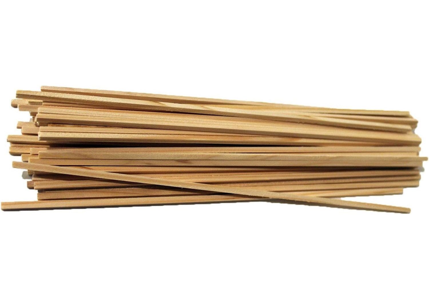texpot Essstäbchen Zuckerwattestäbe Splitterfrei Stäbchen 4 x 4 cm 30 cm Länge