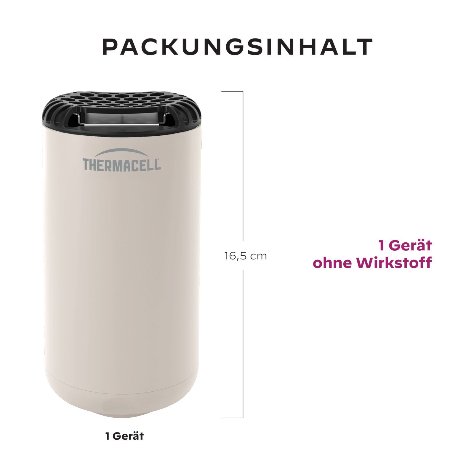 ThermaCell Insektenabwehrgerät Mückenabwehr Protect, Creme, ohne Wirkstoff, Mückenschutz Standgerät