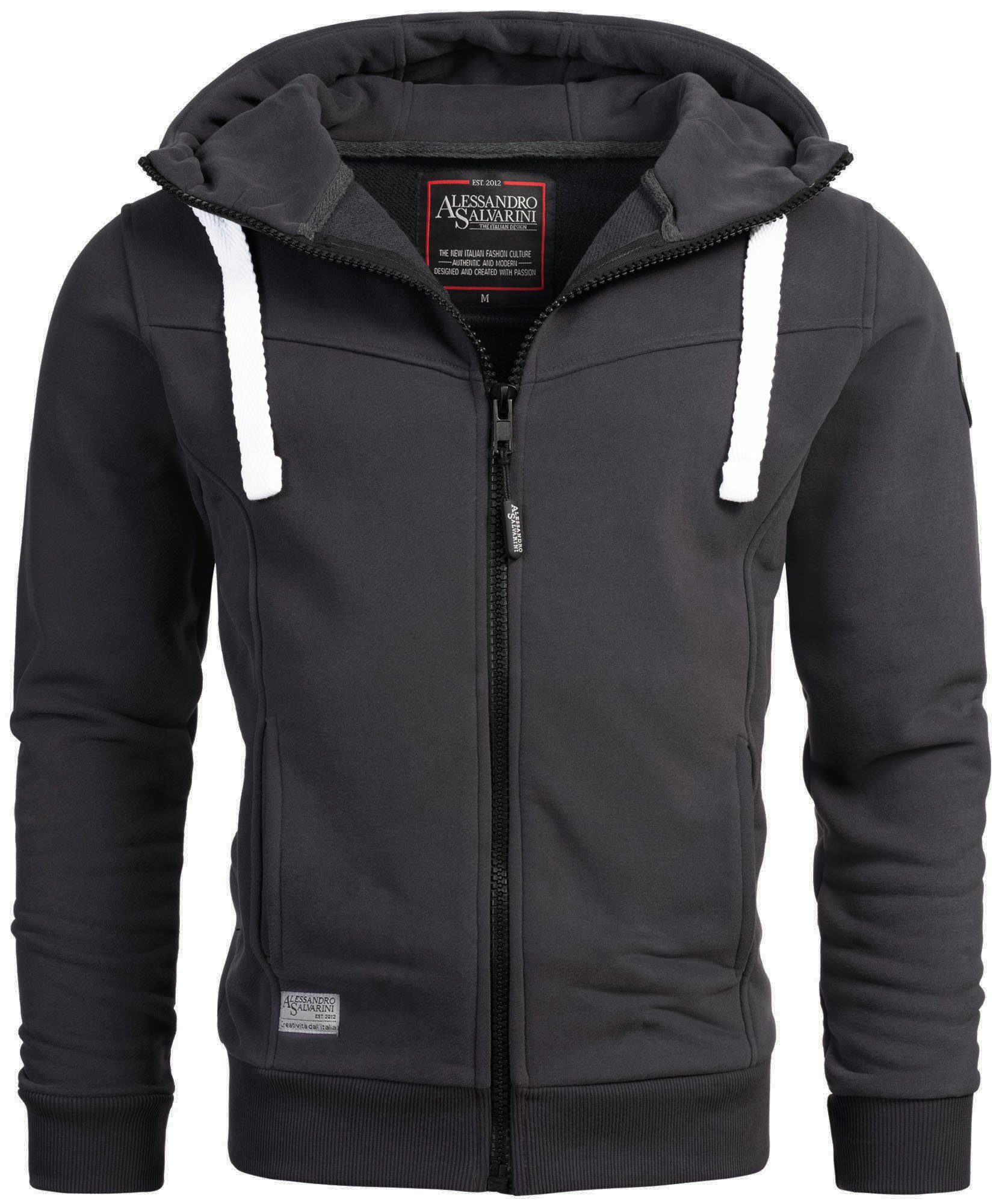 Alessandro Salvarini Kapuzensweatjacke ASMeroiia mit großer Kapuze günstig online kaufen