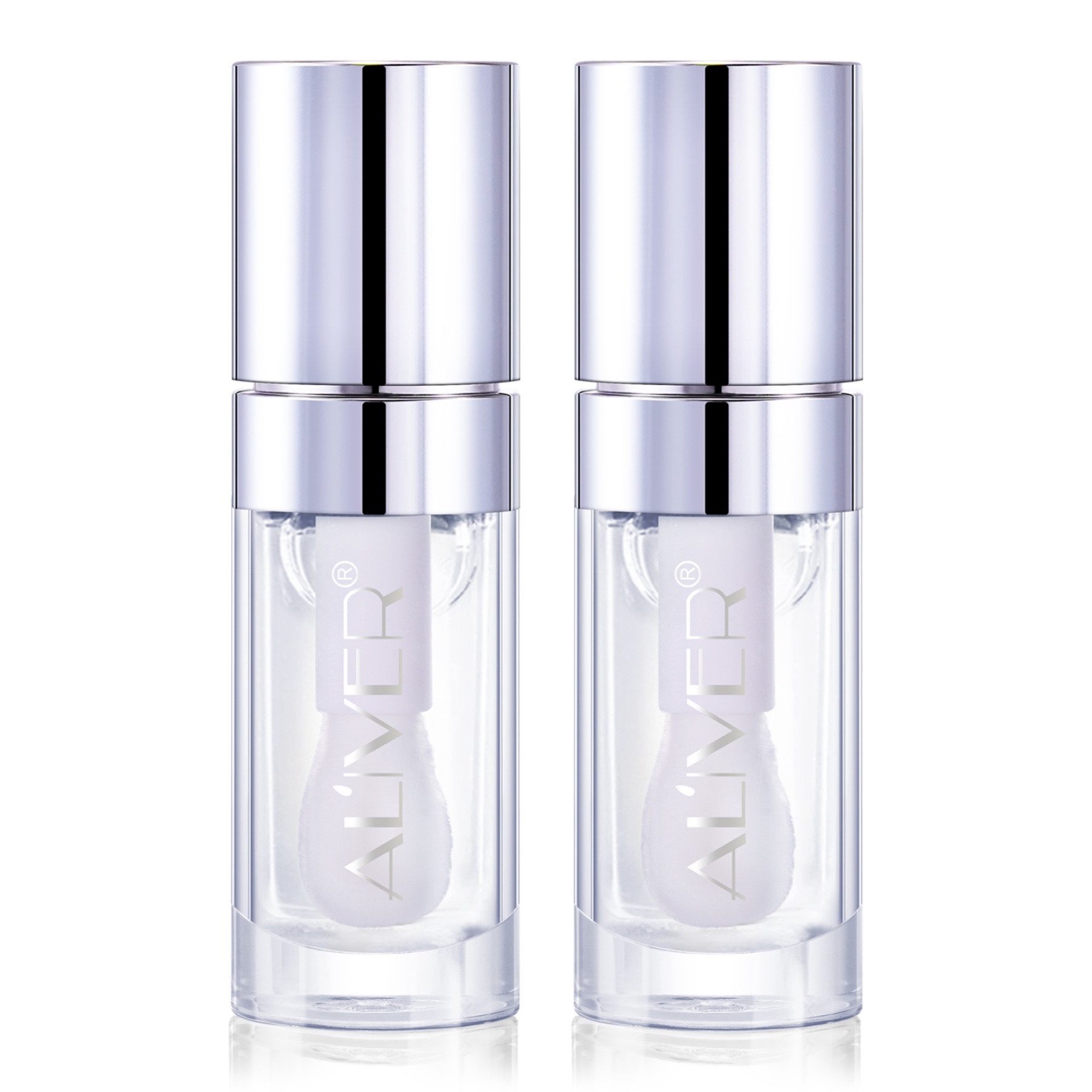 ALIVER Lippenstift Lipgloss Lippencreme Feuchtigkeitsspendender mit 3D Volumeneffekt, Lippenstift, Lip Glow, Glass-Lips-Effekt, Kirschkernöl
