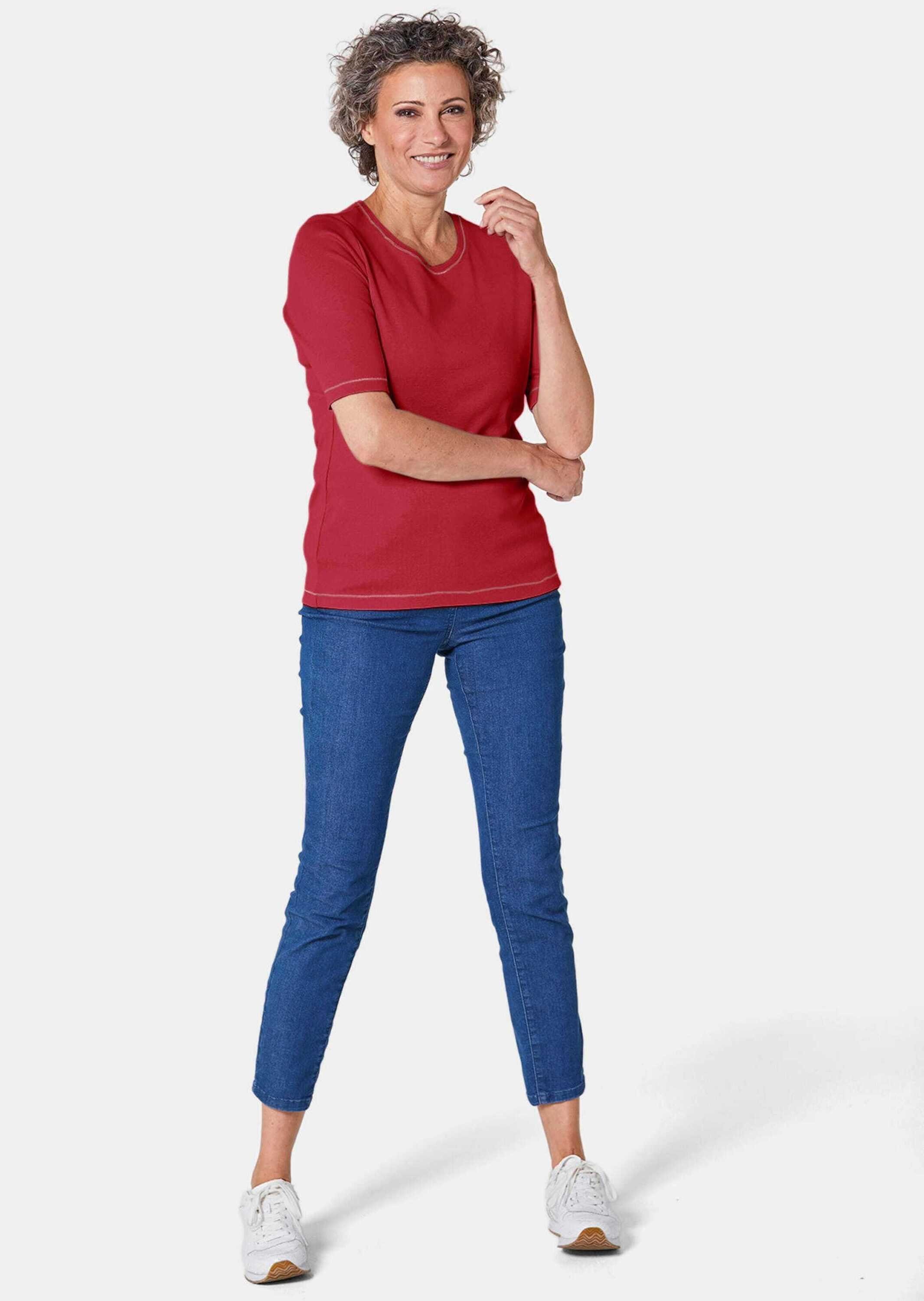 GOLDNER T-Shirt Kurzgröße: Basic T-Shirt aus günstig online kaufen