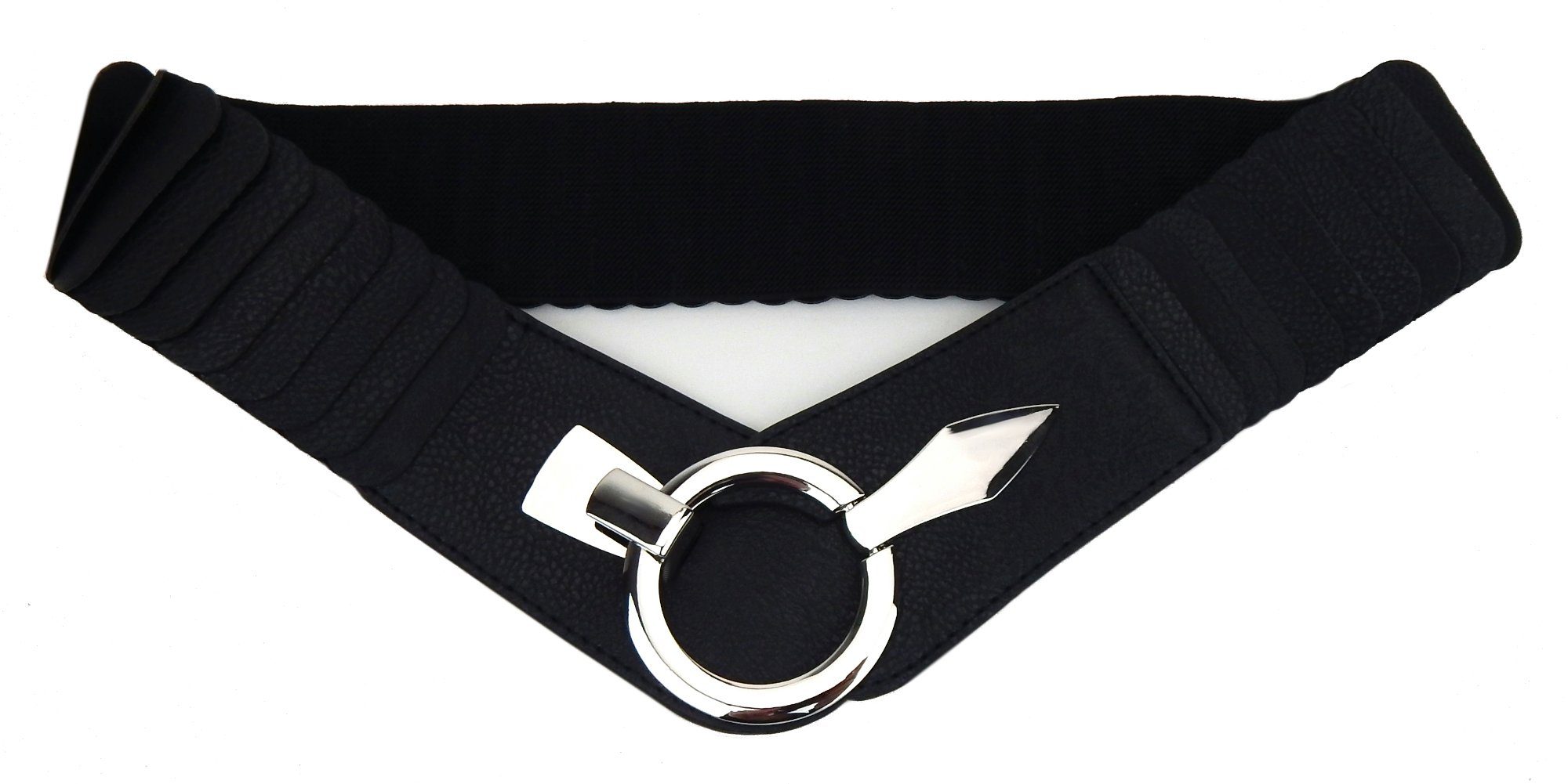 Ella Jonte Stretchgürtel schwarz silber Taillengürtel elastischer Gürtel 75 günstig online kaufen