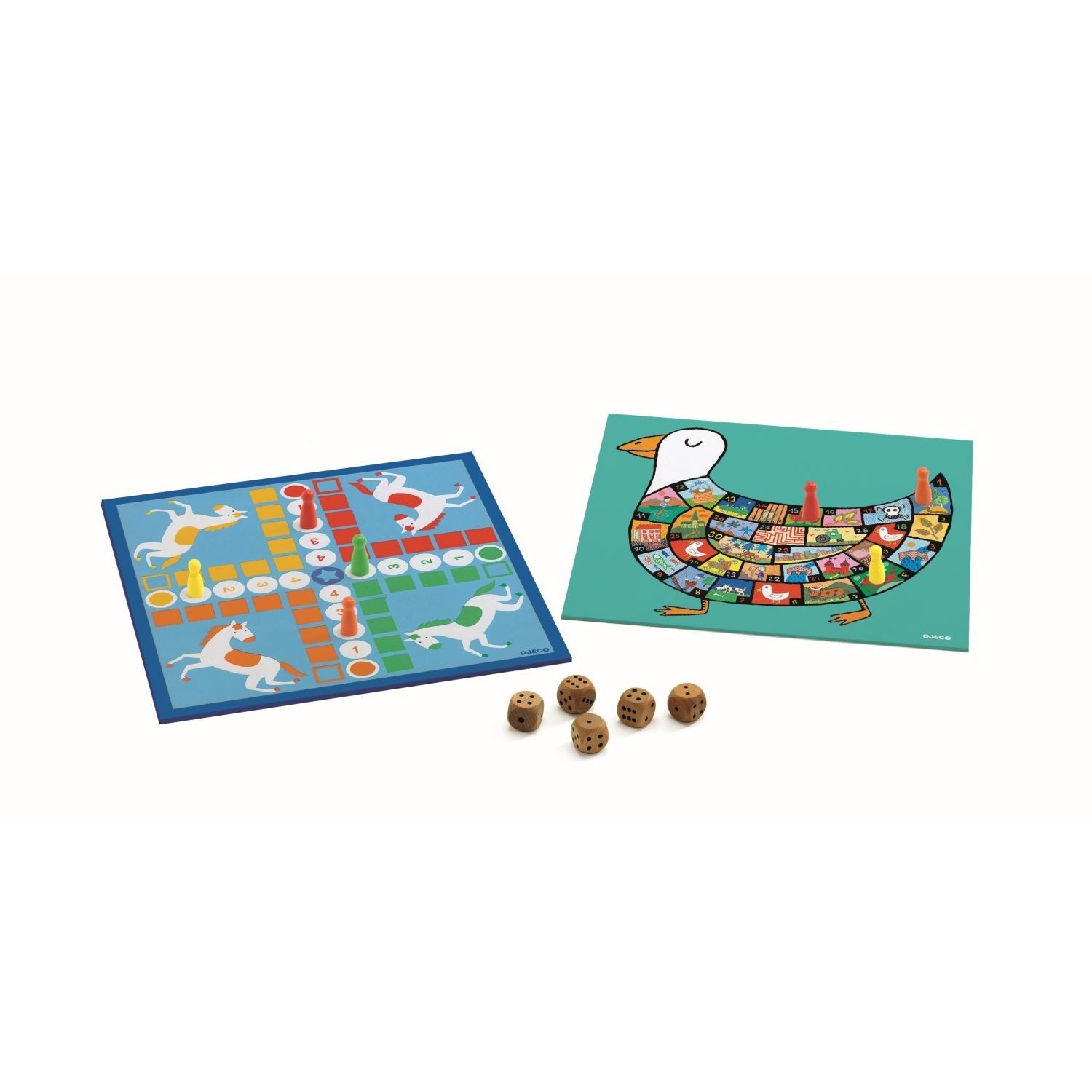 DJECO Spielesammlung Spielesammlung Classic box 4+ für Kinder, Spielesammlung Classic box 4+, Spielesammlung