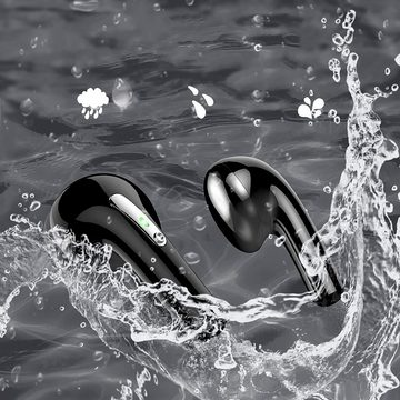 Bedee Bluetooth Kopfhörer, Kabellos Bluetooth 5.2 In Ear mit Mikrofon wireless In-Ear-Kopfhörer (mit LED Anzeige, NEIN, Bluetooth, HiFi Stereo Wasserdicht Ohrhörer für Sport Arbeit)