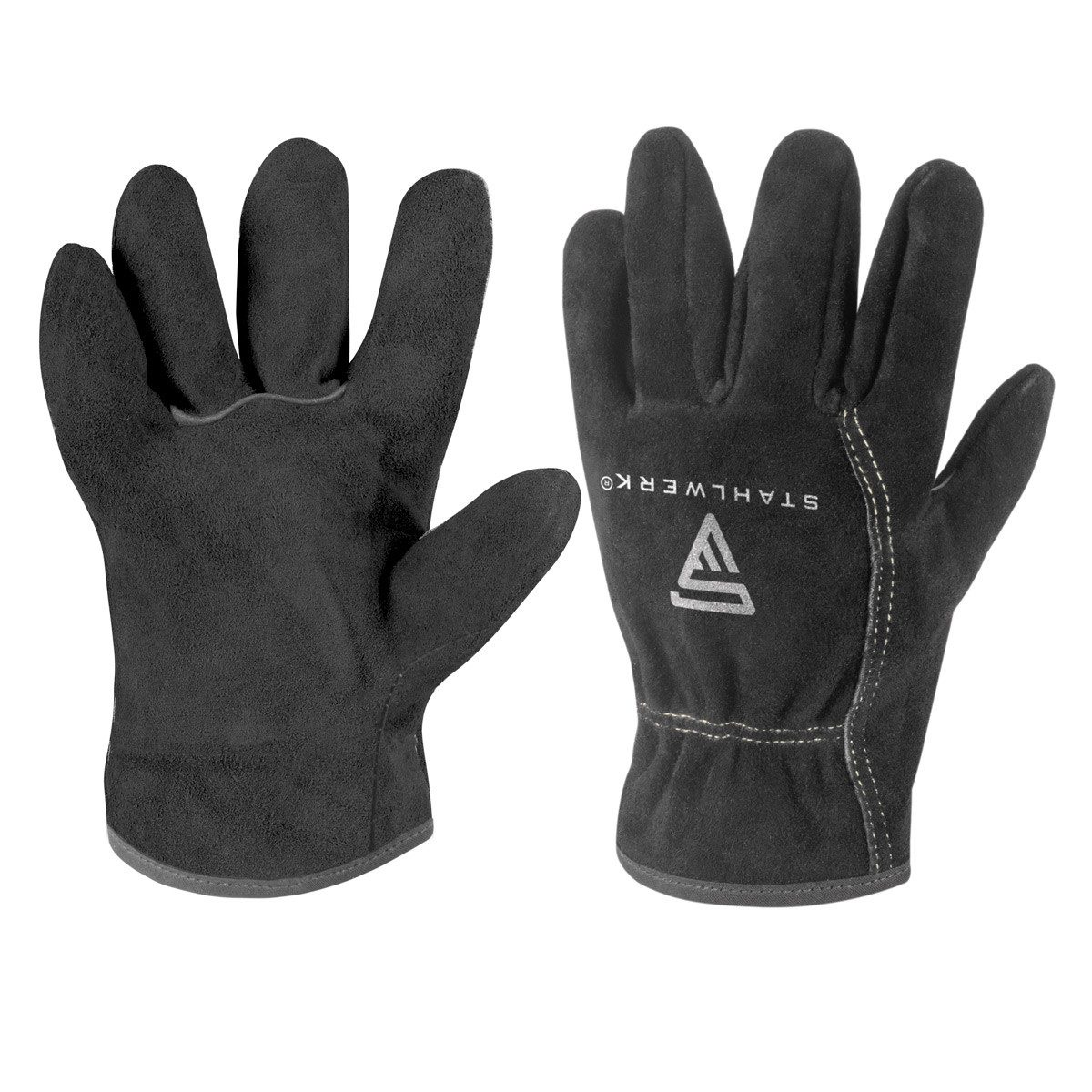 STAHLWERK Arbeitshandschuhe Schweißerhandschuhe / Hitzebeständige Handschuh günstig online kaufen