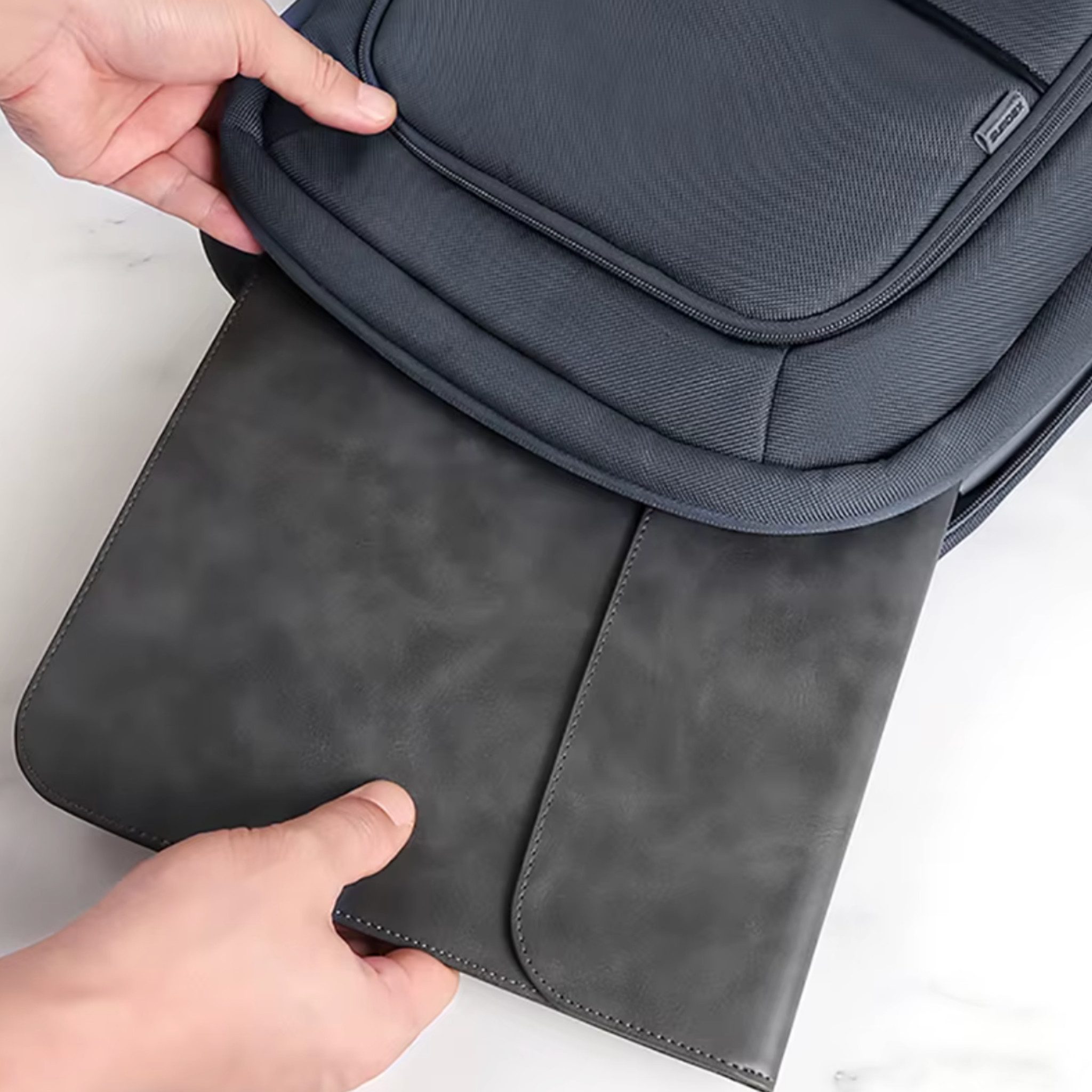 Norvéa Home Laptoptasche Sleeve, Laptophülle für MacBook Air/Pro M4 M3 M2, Laptopsleeve inklusive Zubehörtasche