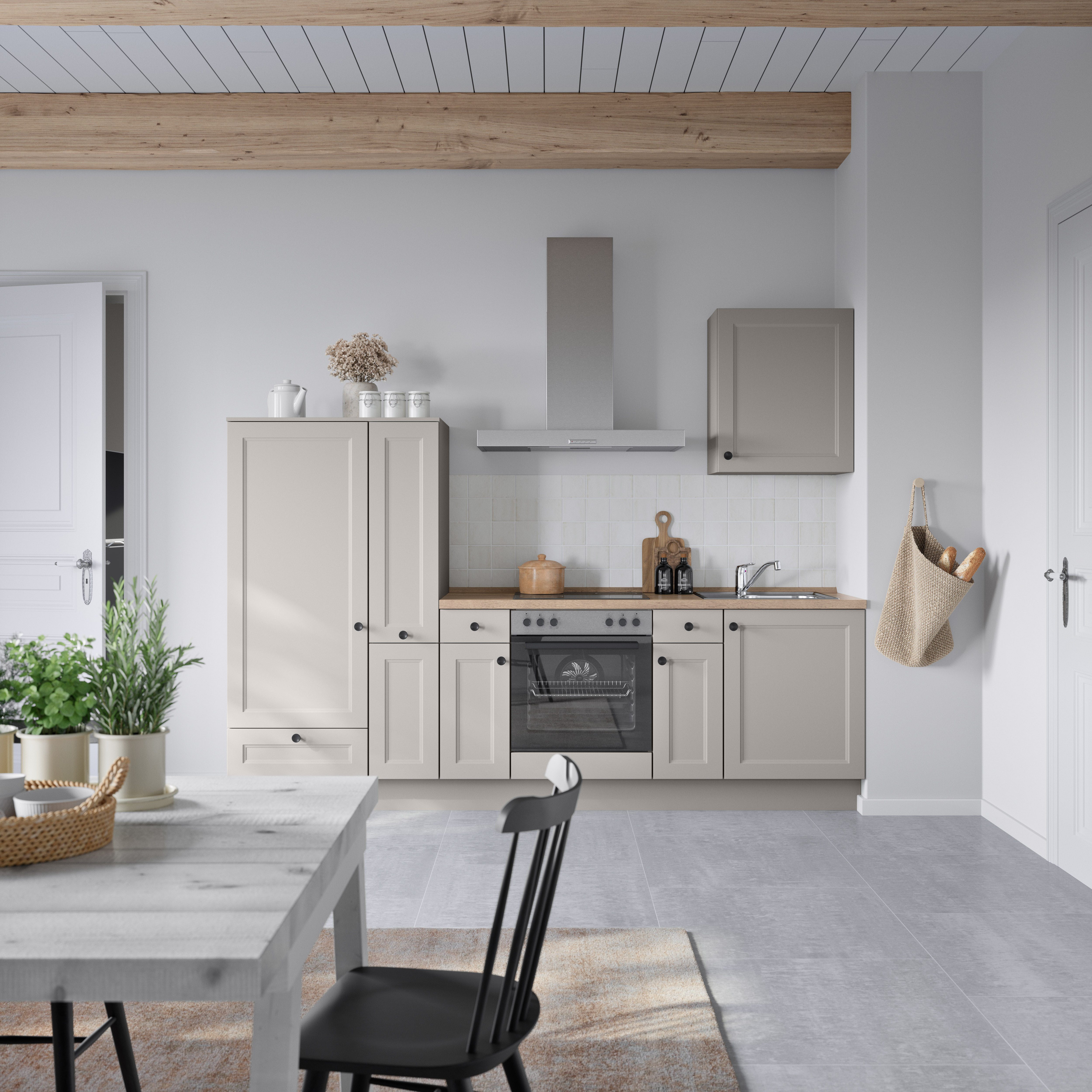 nobilia® Küchenzeile "Cascada I", NEU: individuell anpassbar mit gratis Profi-Beratung, vormontiert, Breite 270 cm, Ausrichtung wählbar, wahlw. mit E-Geräten
