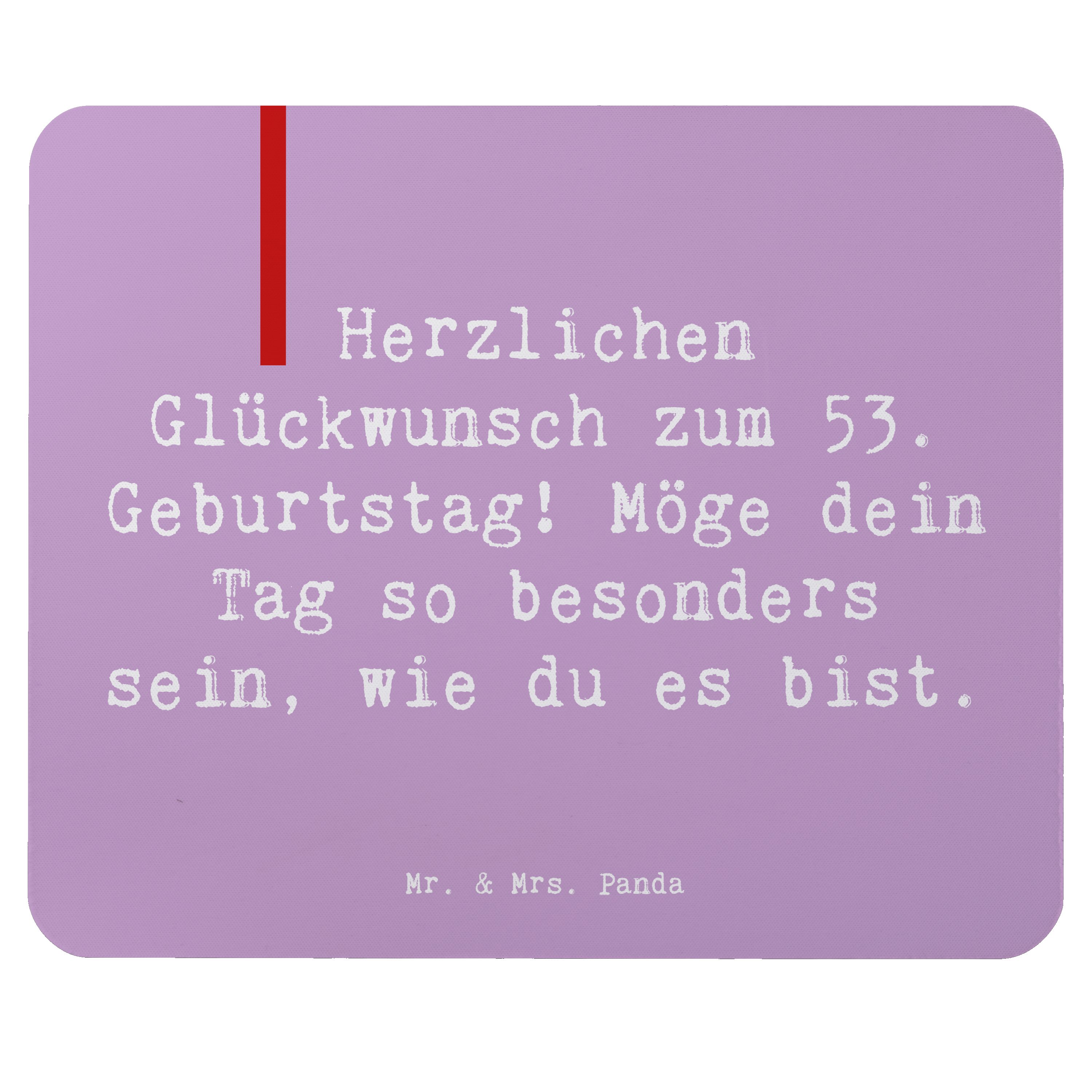 Mauspad Spruch 53. Geburtstag - Lavendeltraum - Geschenk, Geburtstagsspruch