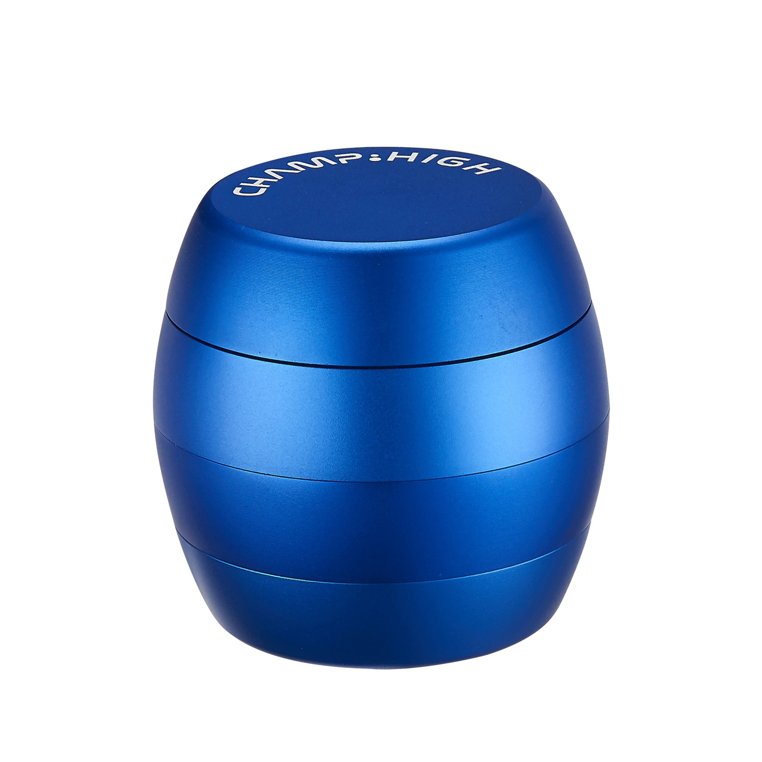 CHAMP HIGH Kräutermühle GRINDER 40mm Metall 4-tlg Crusher Sieb Tabak Gewürz Herb 30 (Blau), Kräuter Mühle