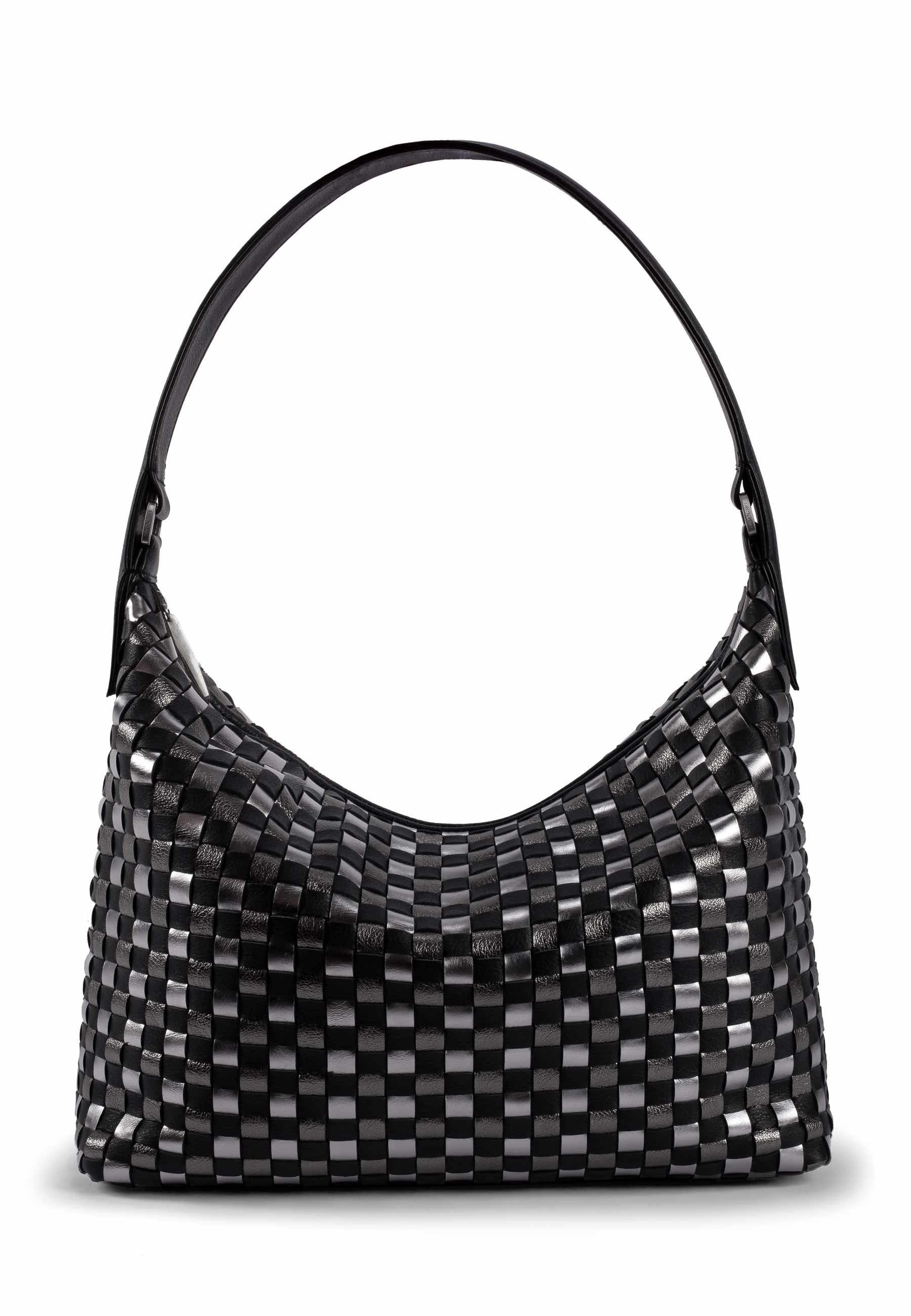 GRETCHEN Schultertasche Chess Hobo Two, aus geflochtenem Leder