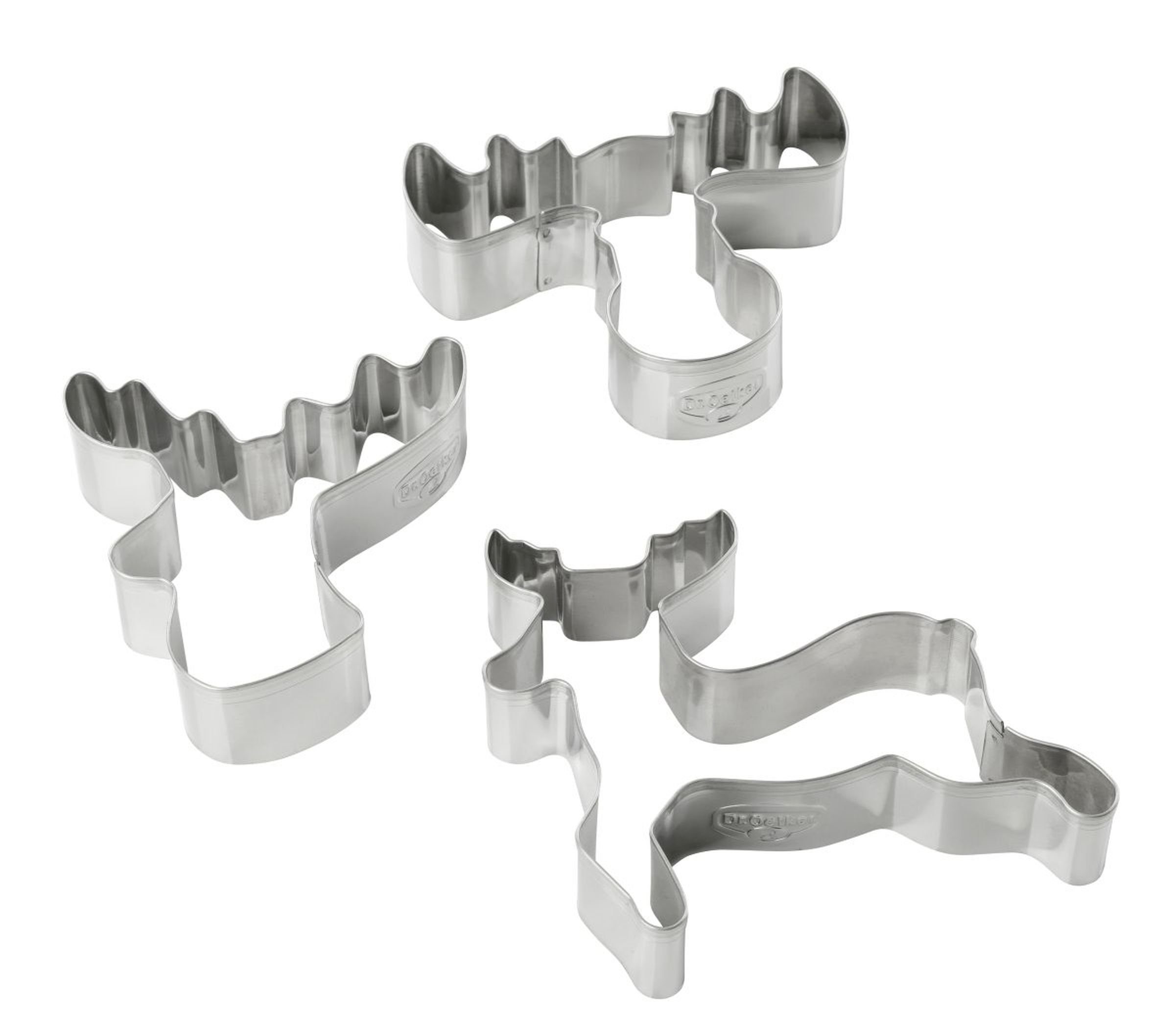 Dr. Oetker Ausstechform 3er Set Ausstecherformen Ausstecher Weihnachten Hirsch und Elch Dr., (Set bestehend aus 3 Ausstechern)