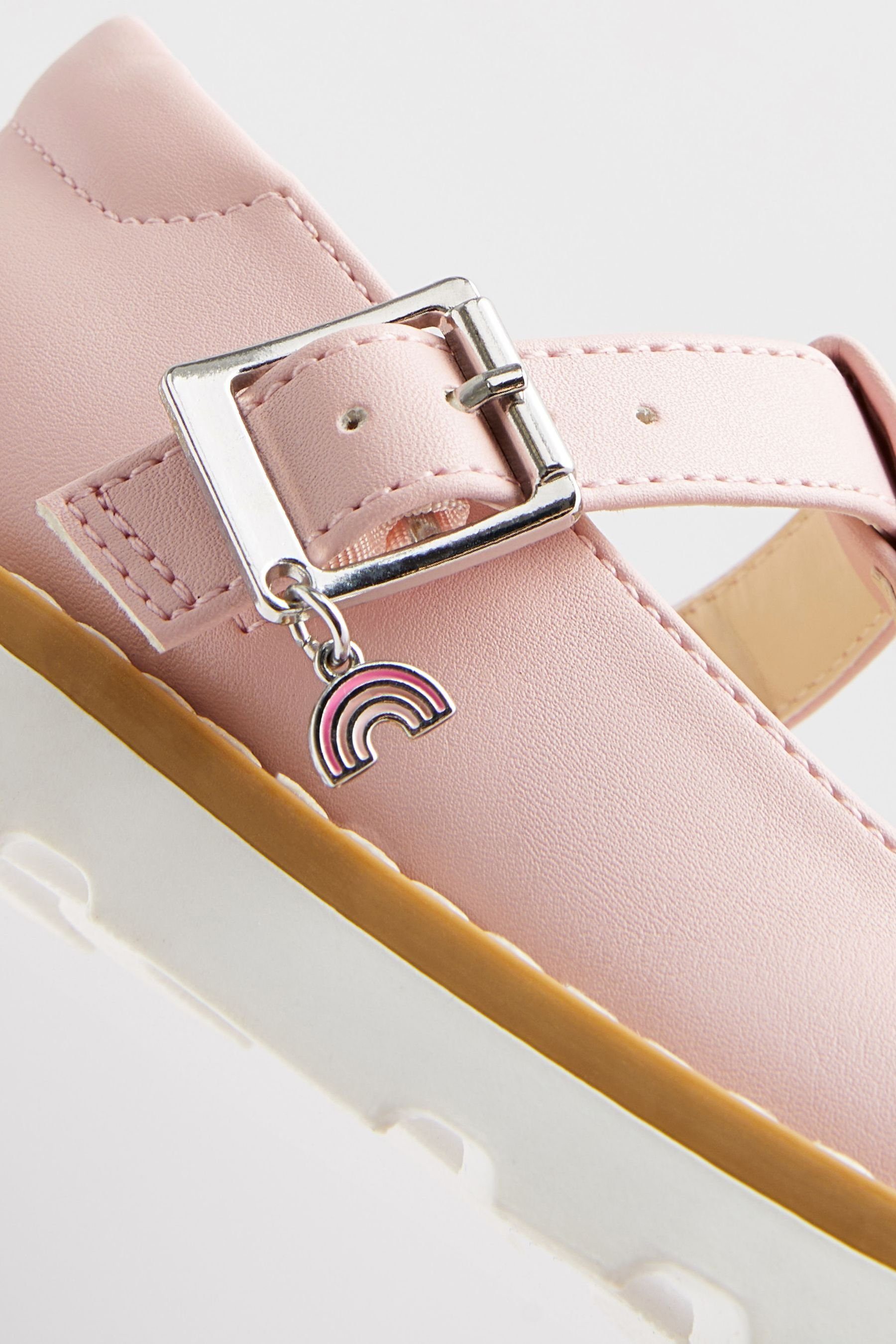 Next T-Steg-Schuhe, weite Pink (1-tlg) Passform T-Strap-Sandale