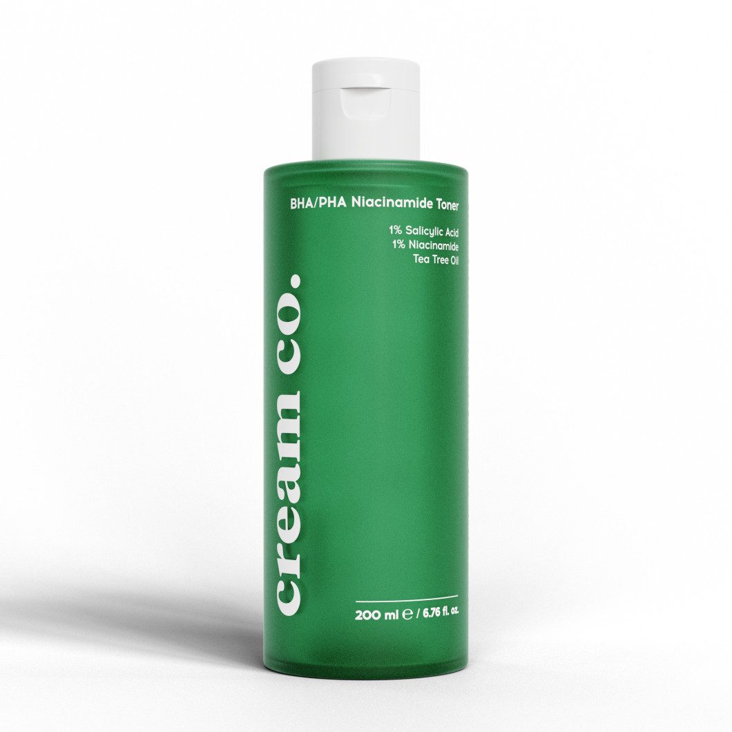 Toner Cream Co. 200ml BHA/PHA Niacinamide Toner, für ölige Haut, vegan