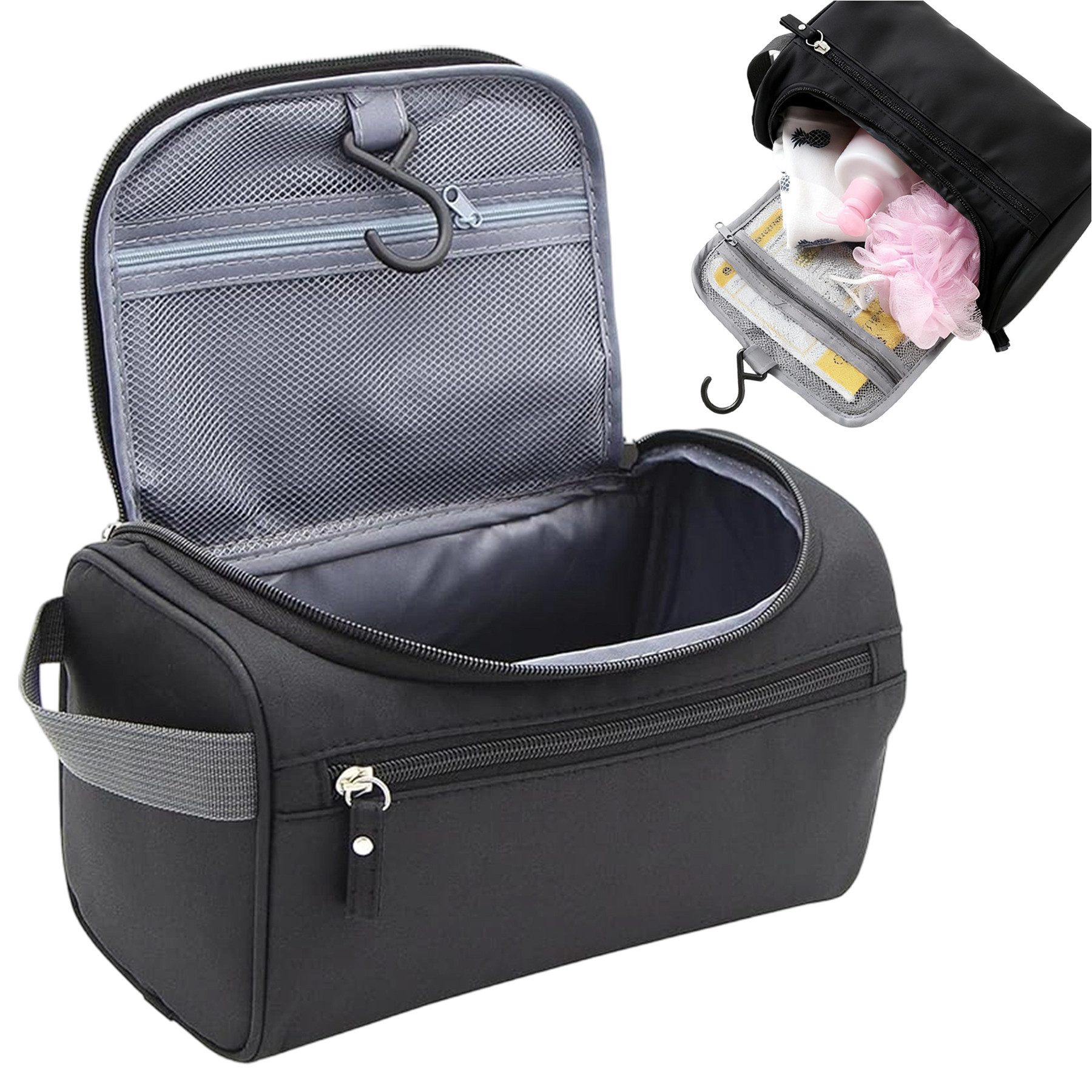 Kulturbeutel Kulturtasche zum Aufhängen Herren, Reise Kulturbeutel wasserabweisend