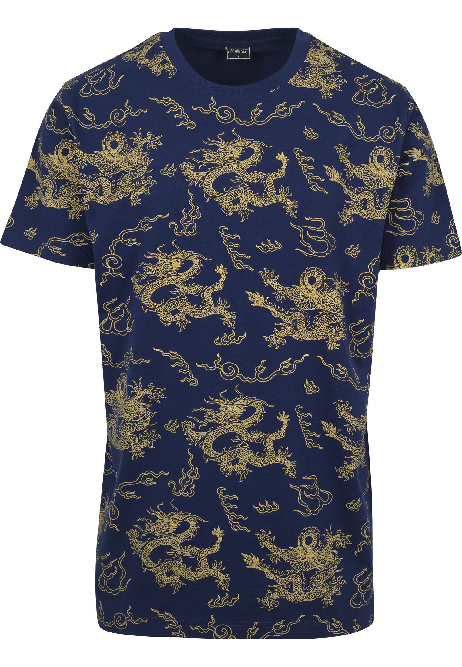 T-Shirt Dragon (1-tlg) MisterTee Tee navy Herren