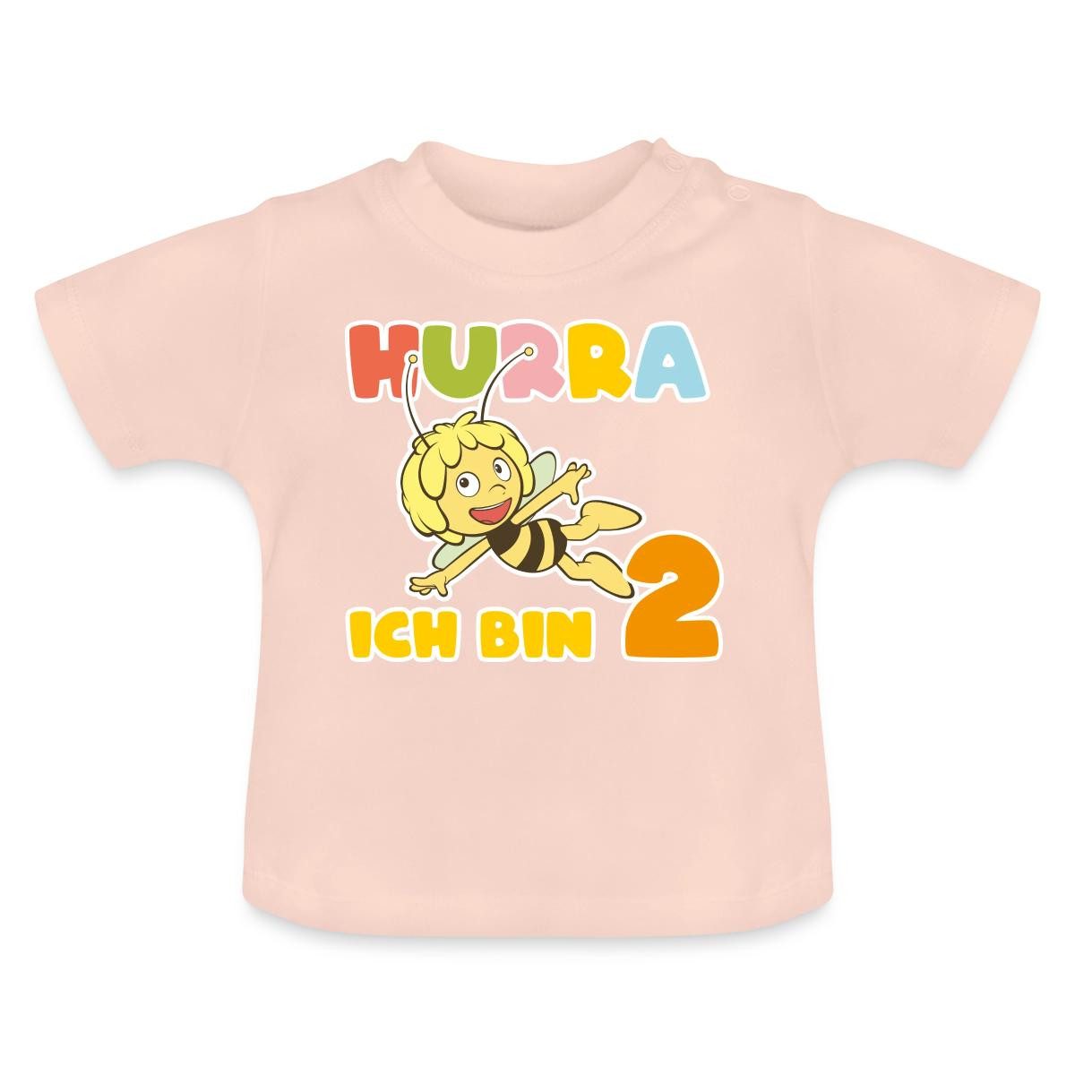 Spreadshirt T-Shirt Biene Maja Hurra Ich Bin 2 Zweiter Geburtstag Baby Bio-T-Shirt (1-tlg)