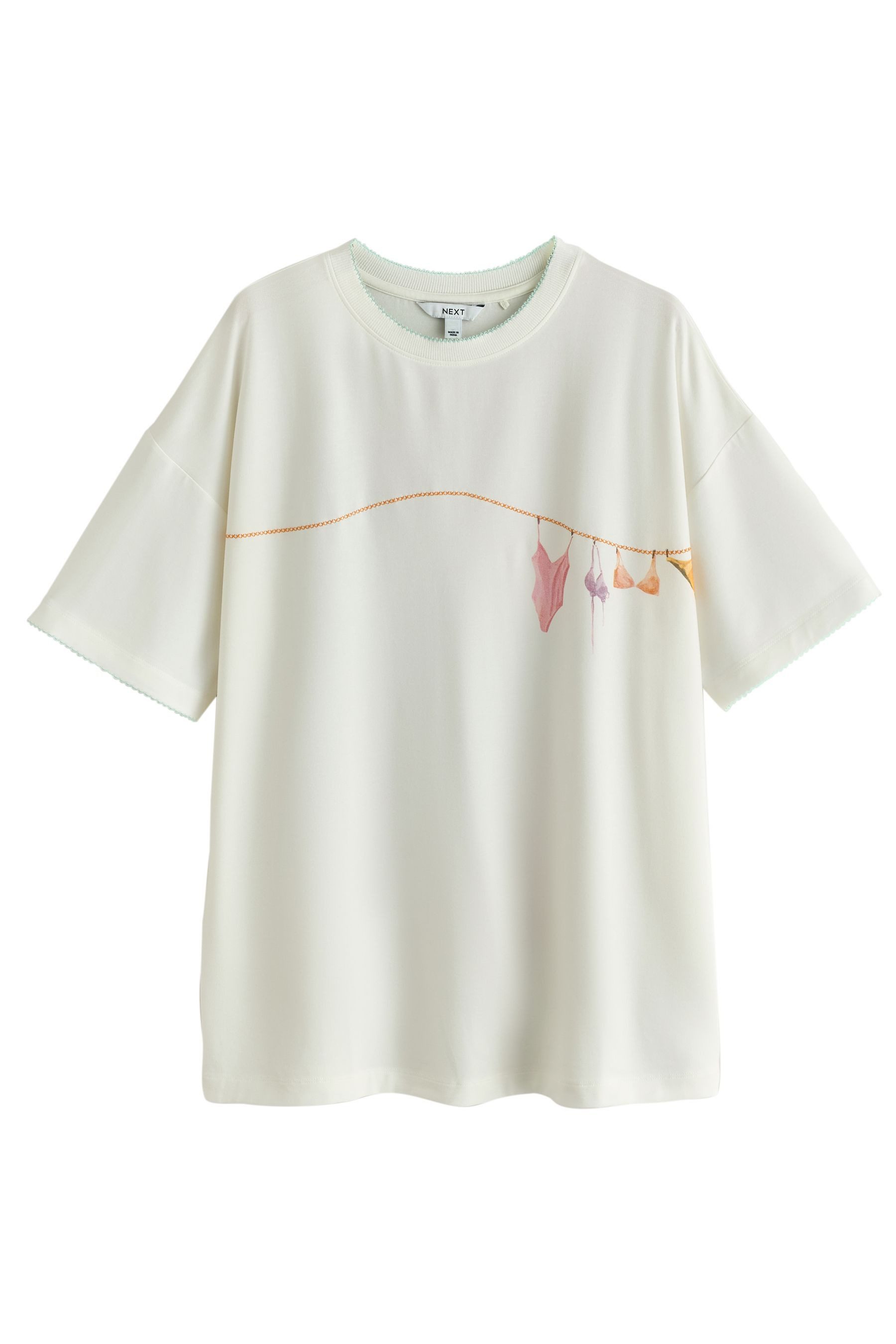 Strandshirt T-Shirt mit Grafik-Print