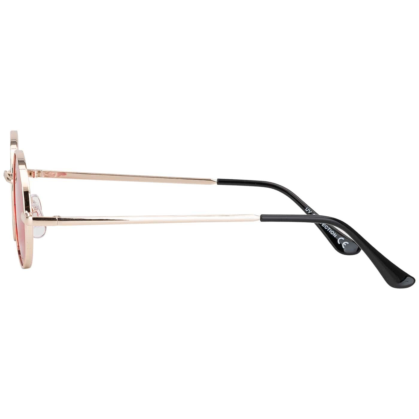 BEZLIT Eyewear Retrosonnenbrille Rund Form Designer Damen Sonnenbrille (1-St) mit orange, blau, hellrot, lila, grün und roten Linsen