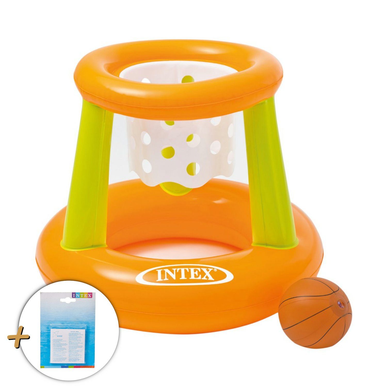 Planschbecken Wasserspiel Floating Hoops mit Basketballkorb + Ball (67x55cm)