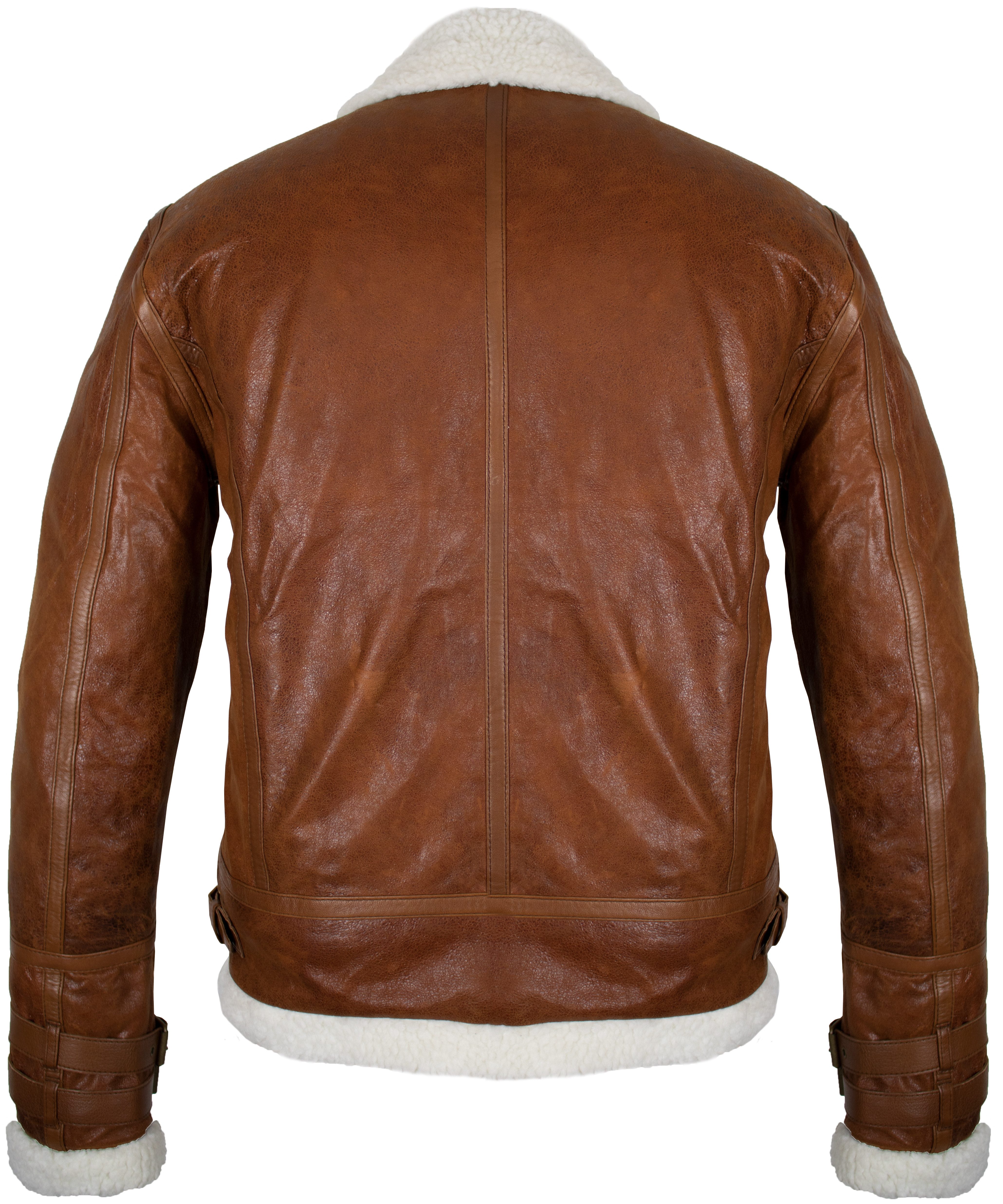 MDM Lederjacke Herren Fell Lederjacke Fliegerjacke in Lammleder Innen Gefüt günstig online kaufen